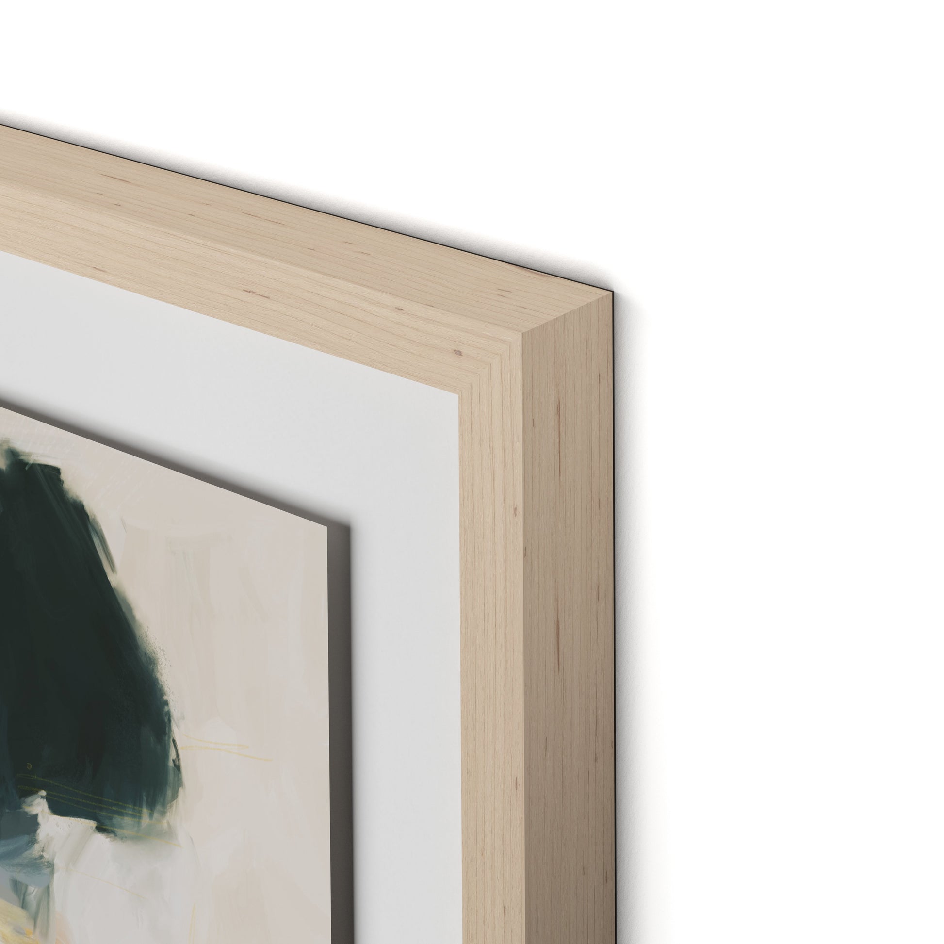 Arch Framed Paper / 32 x 24 in / Natural Maple