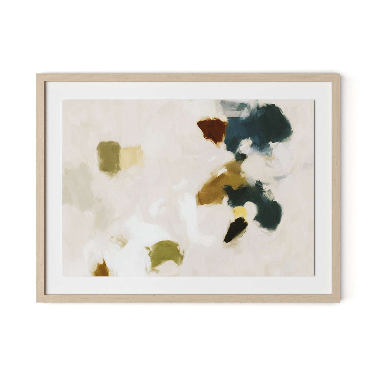 Arch Framed Paper / 32 x 24 in / Natural Maple