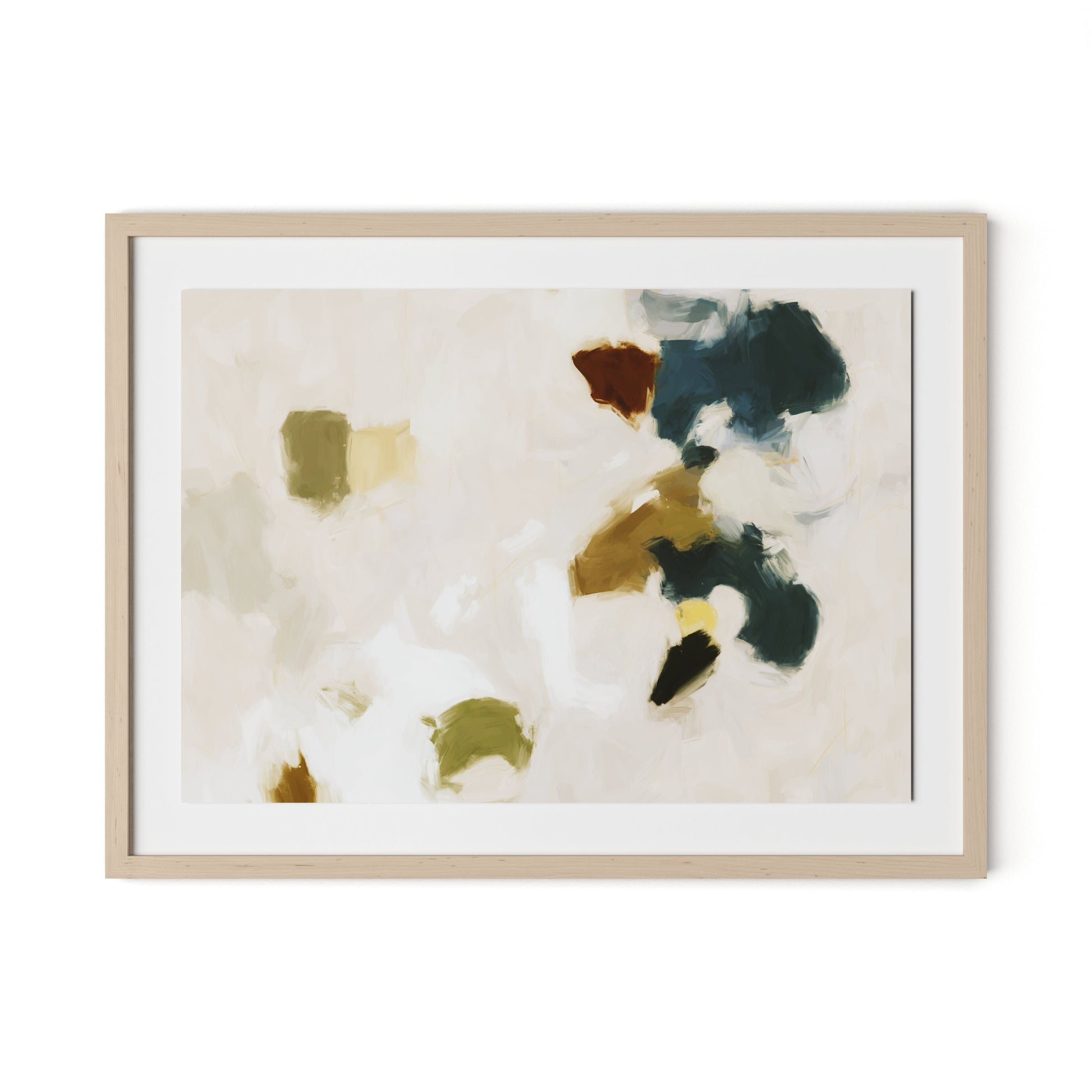 Arch Framed Paper / 32 x 24 in / Natural Maple