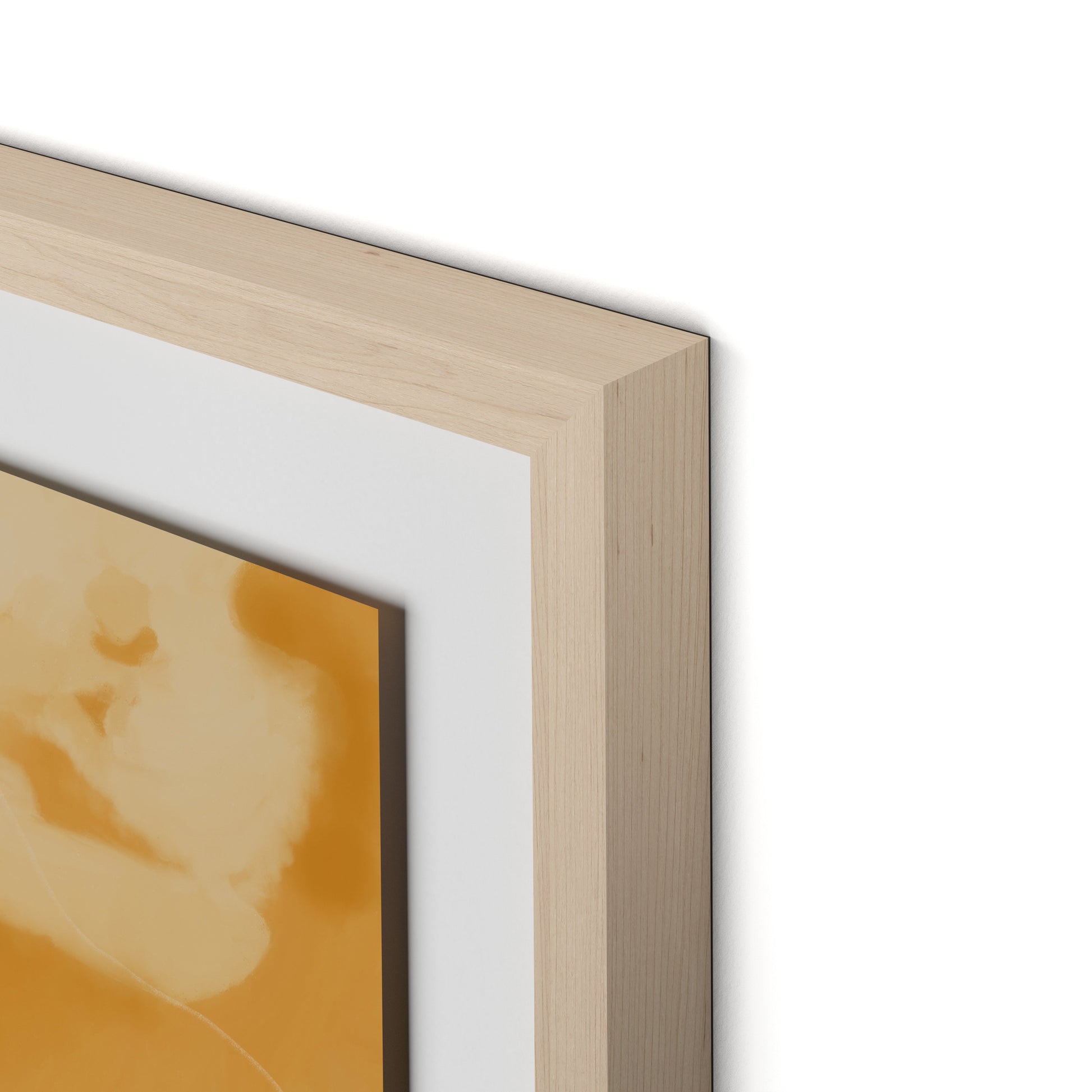 Golden Days Framed Paper / 32 x 24 in / Natural Maple