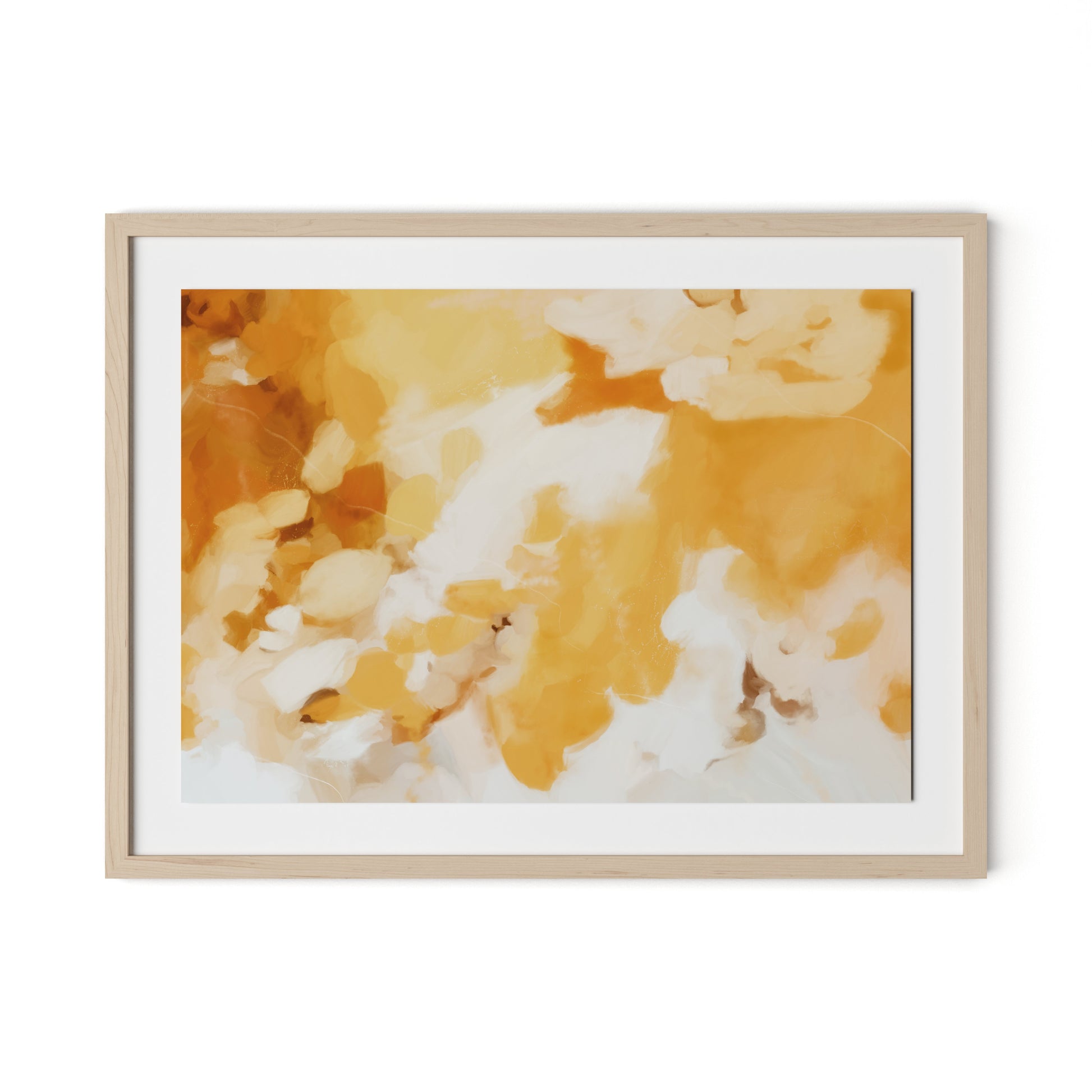Golden Days Framed Paper / 32 x 24 in / Natural Maple