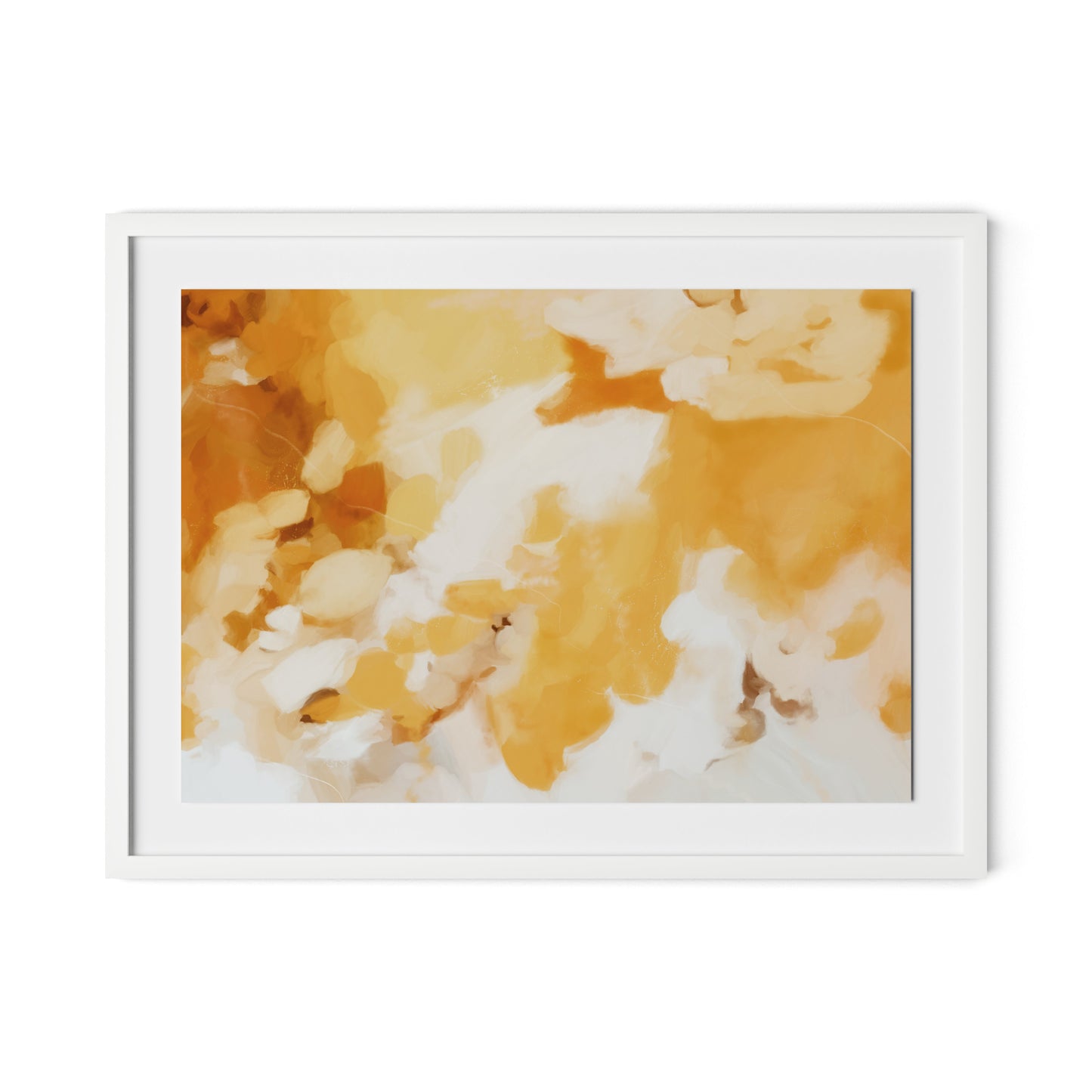 Golden Days Framed Paper / 32 x 24 in / White