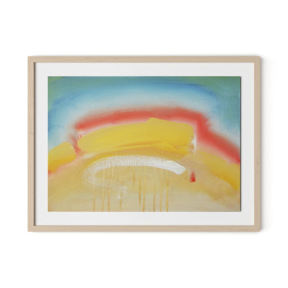Waltzer Framed Paper / 32 x 24 in / Natural Maple