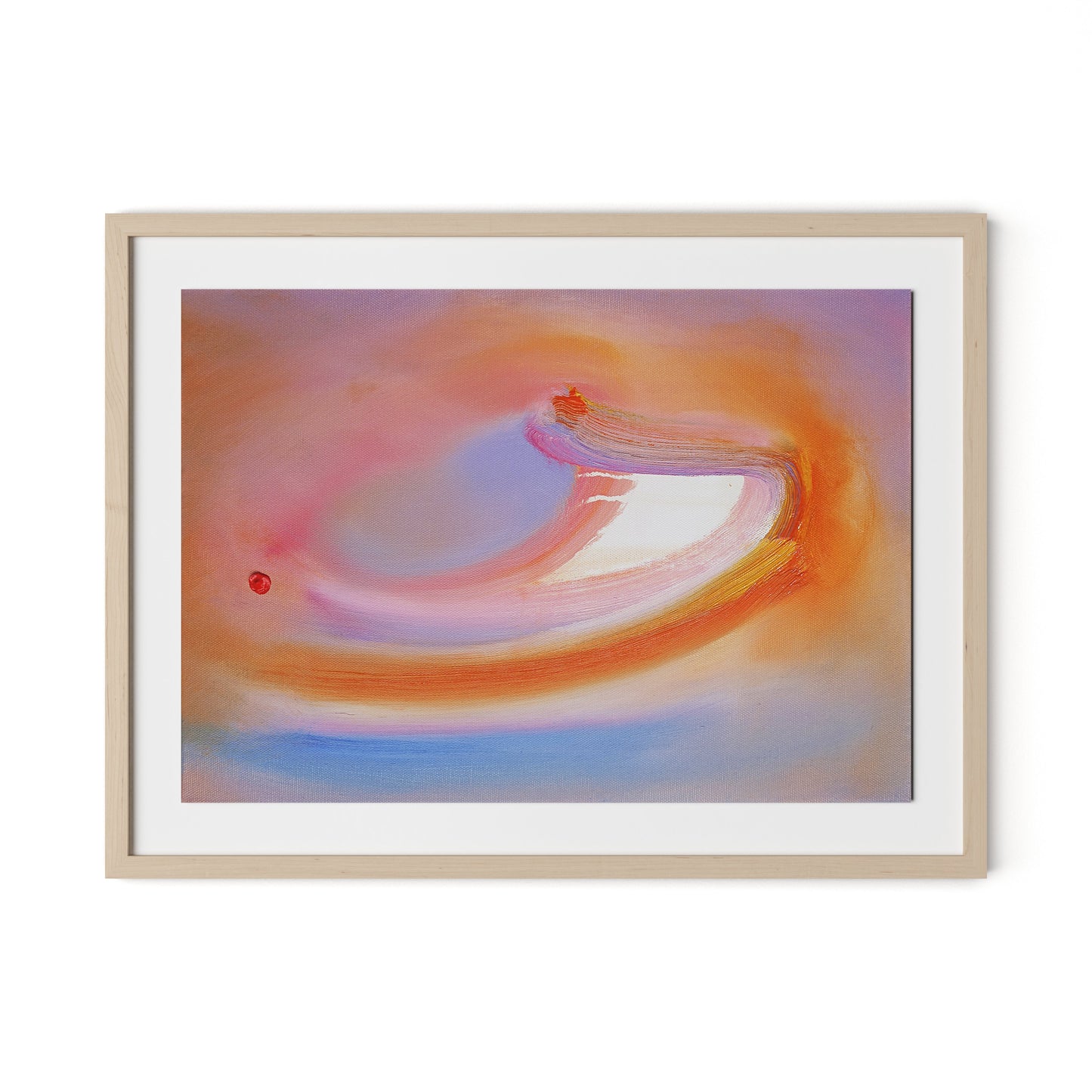 Dodgem Framed Paper / 32 x 24 in / Natural Maple