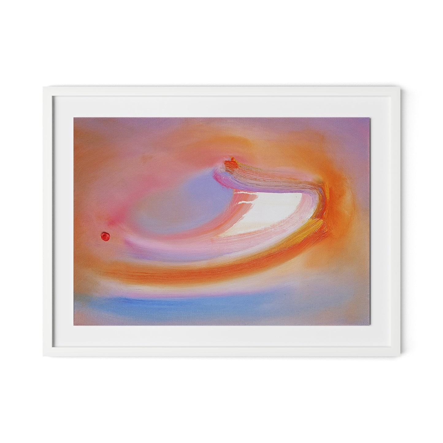 Dodgem Framed Paper / 32 x 24 in / White