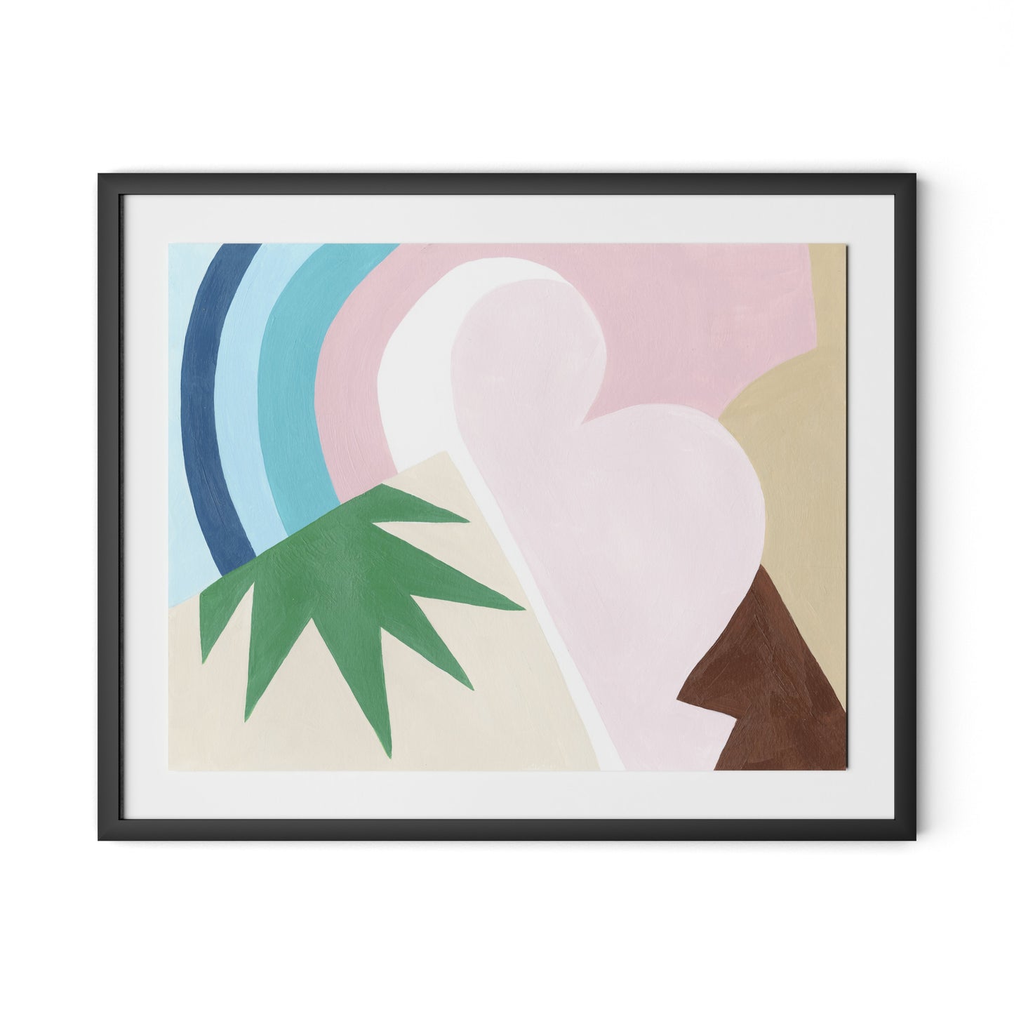 Cherri No. 6 Framed Paper / 32 x 26 in / Black