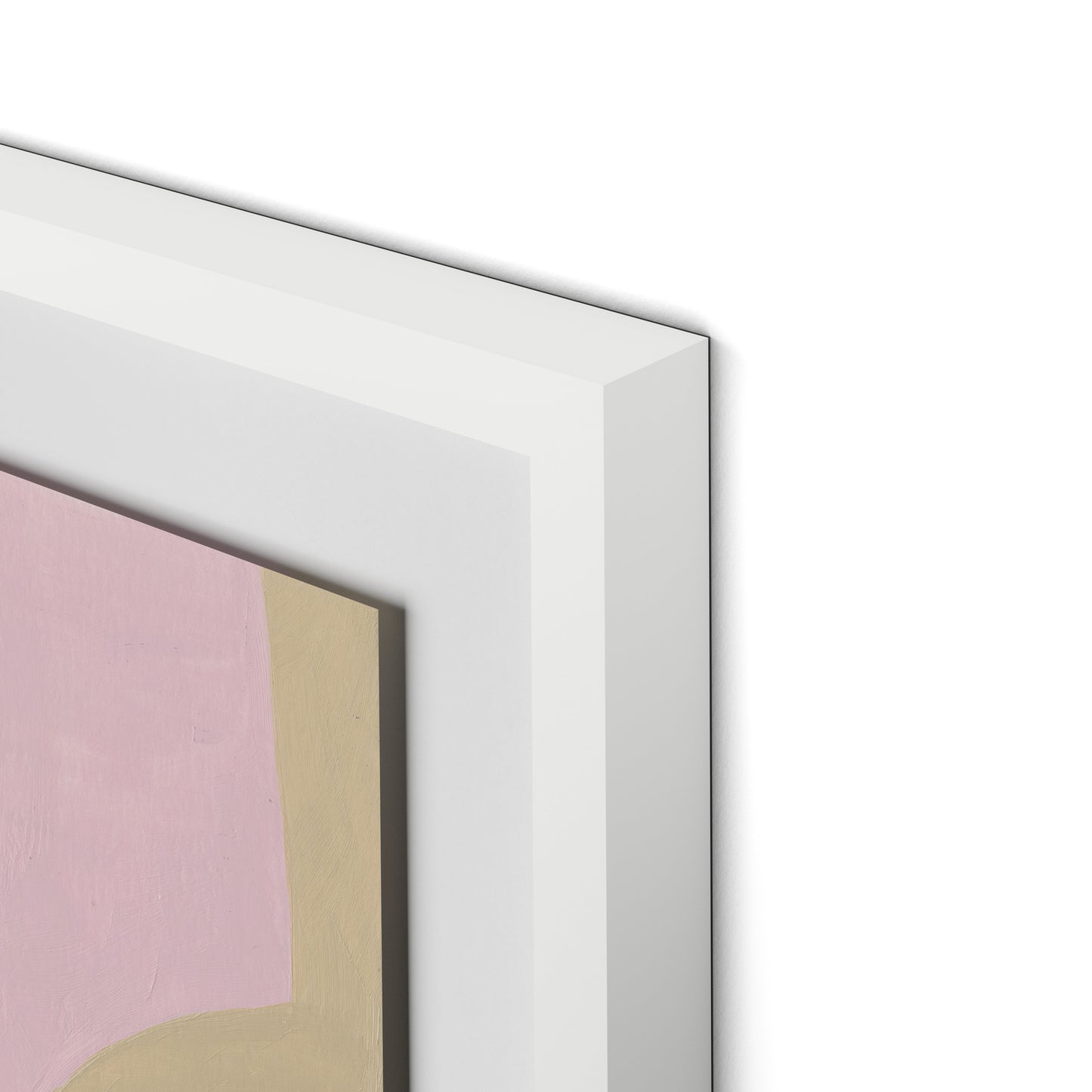 Cherri No. 6 Framed Paper / 32 x 26 in / White