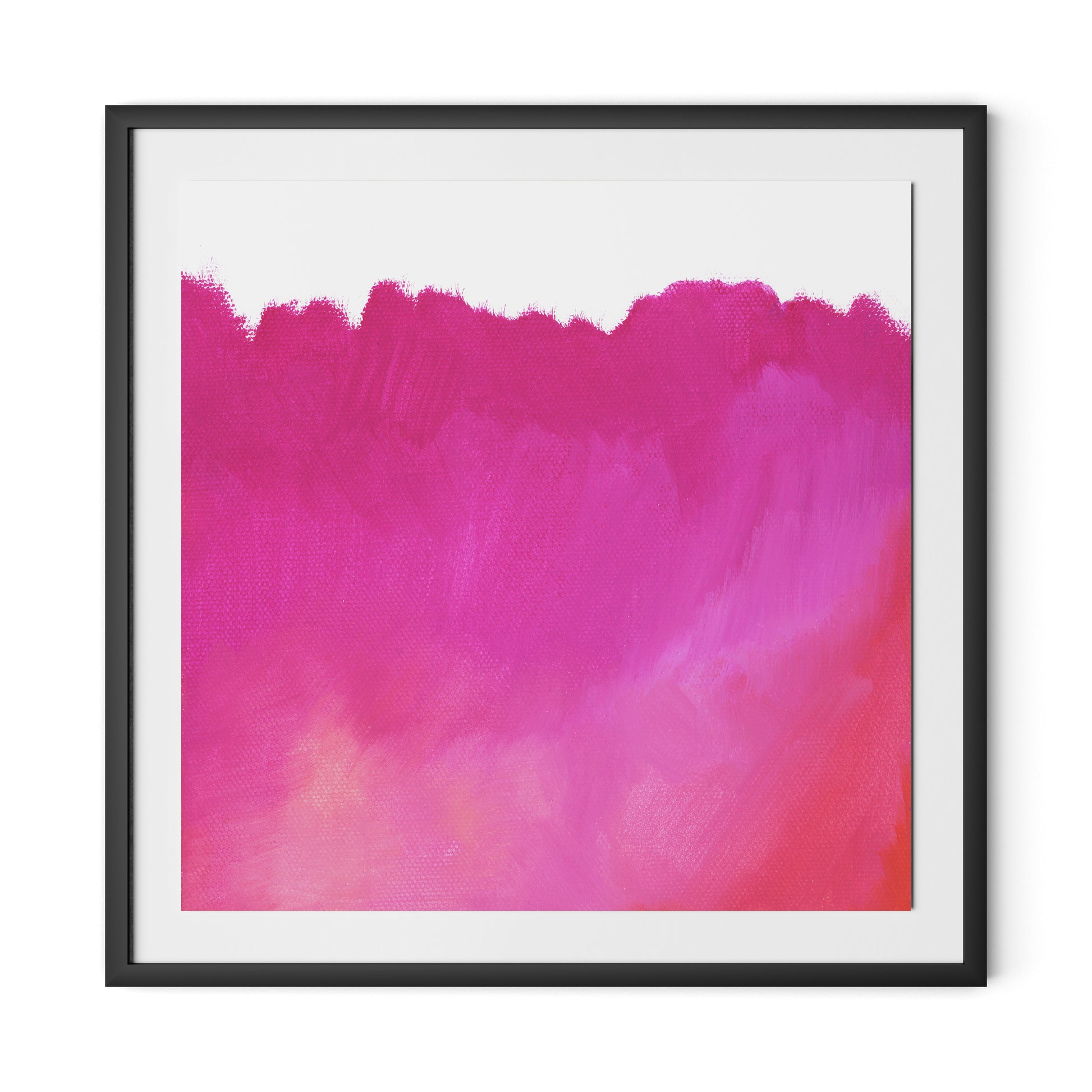 Summer Framed Paper / 32 x 32 in / Black