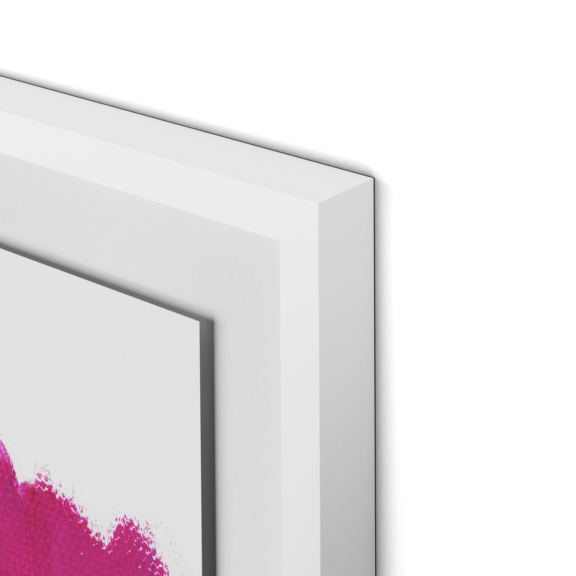 Summer Framed Paper / 32 x 32 in / White