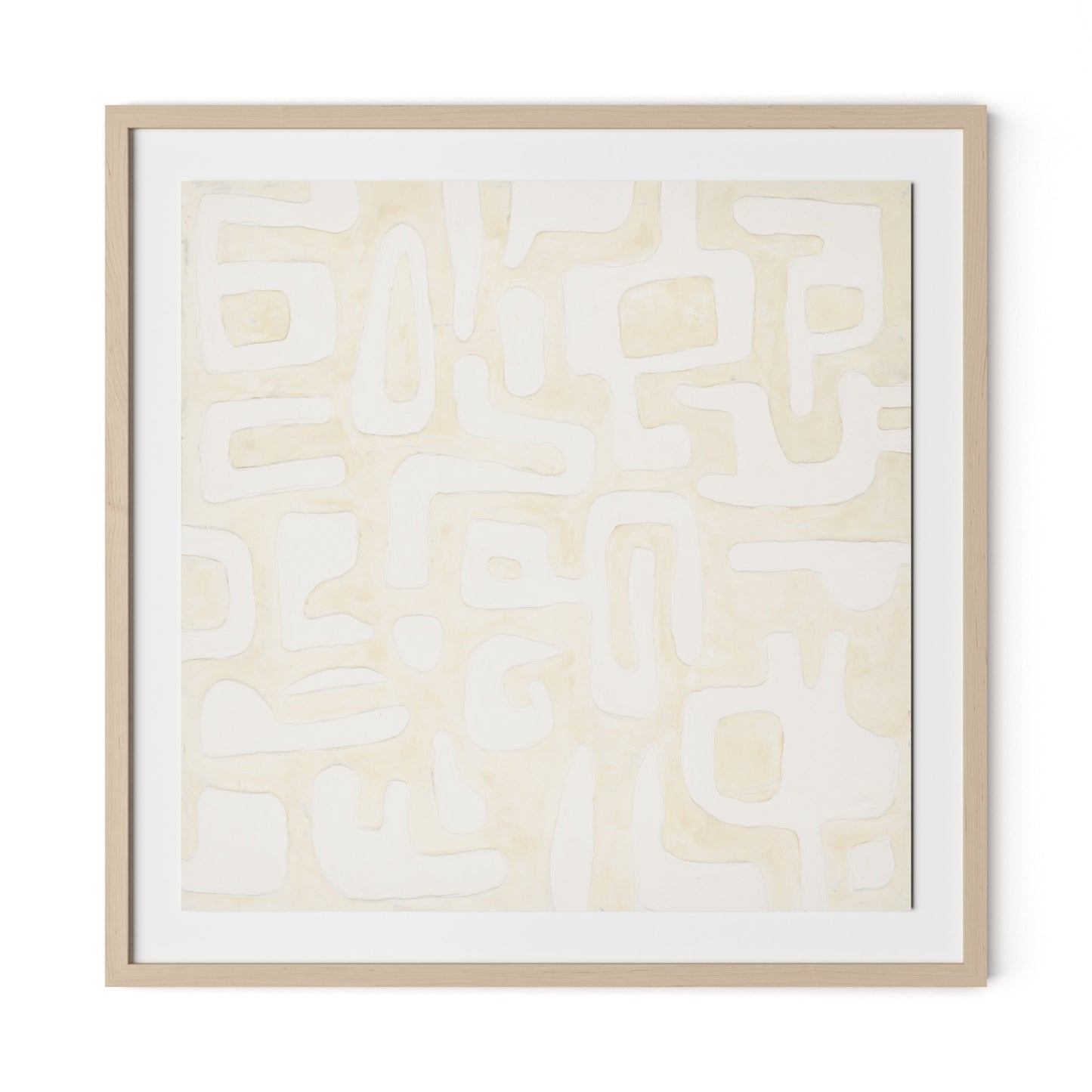 Talisman Framed Paper / 32 x 32 in / Natural Maple