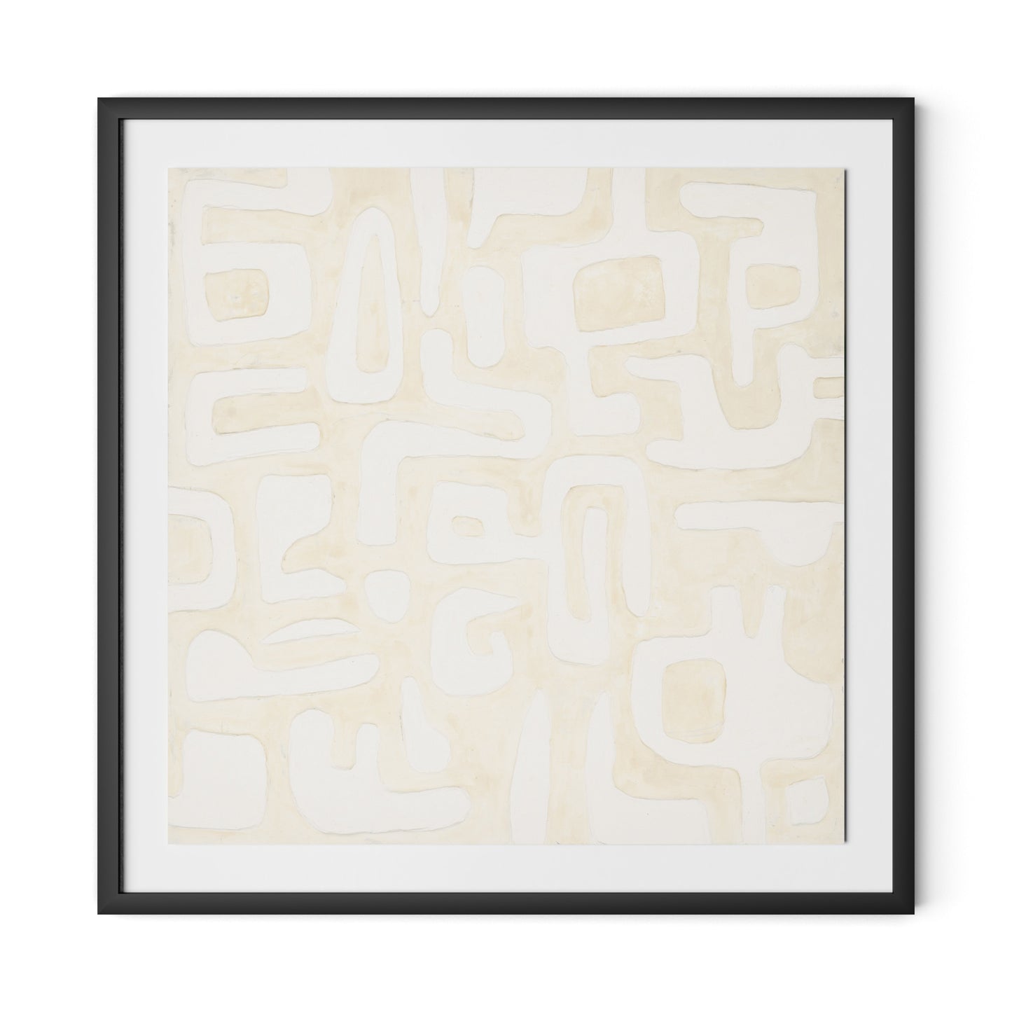 Talisman Framed Paper / 32 x 32 in / Black