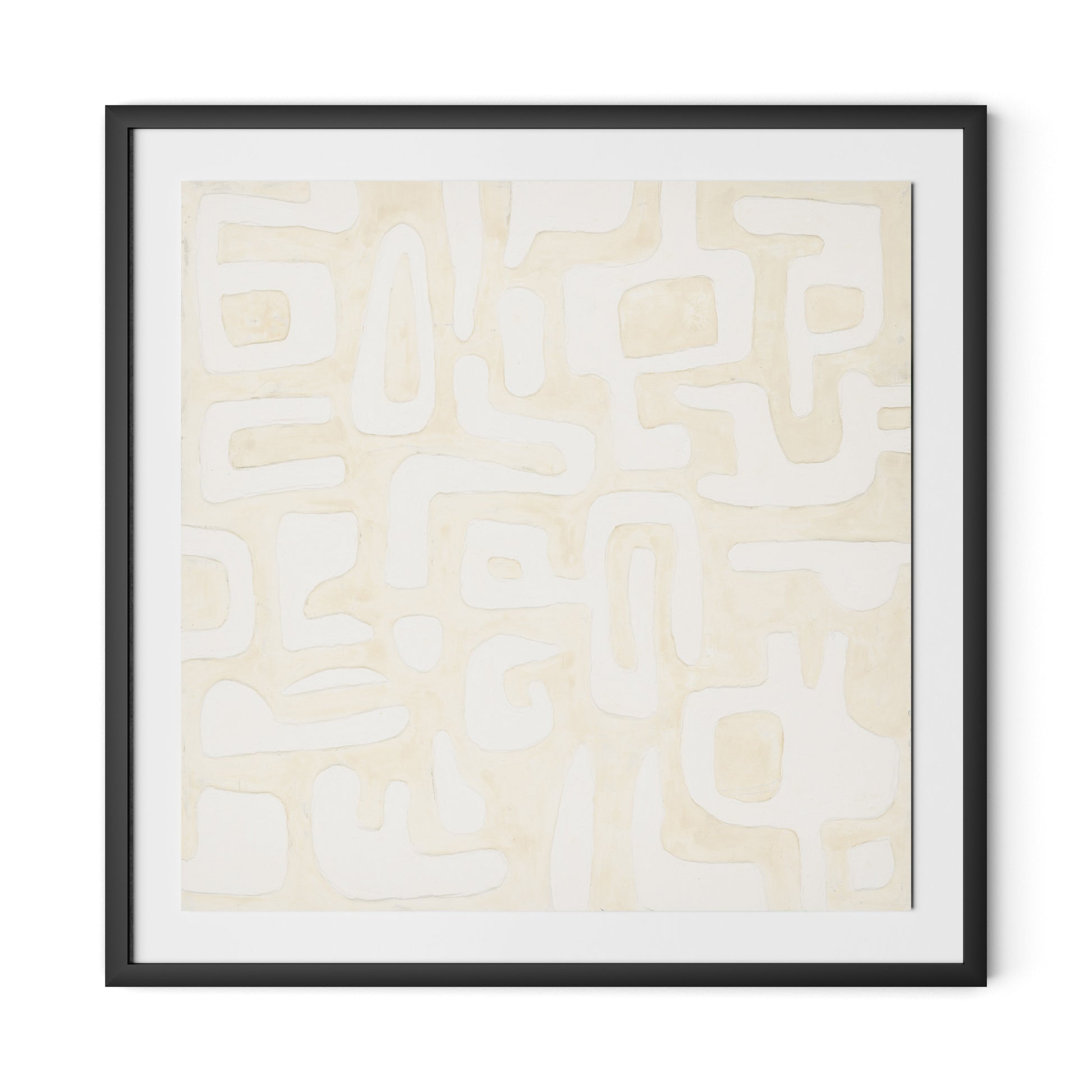 Talisman Framed Paper / 32 x 32 in / Black