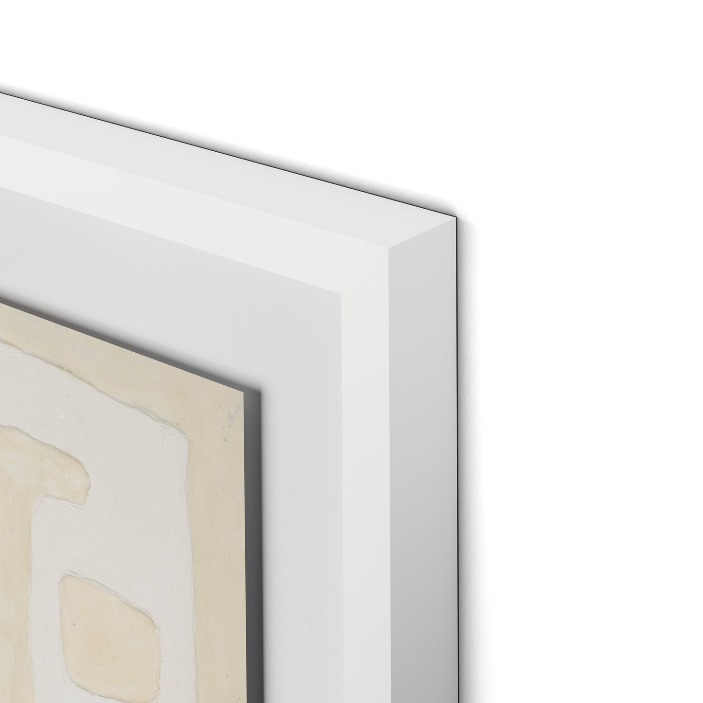 Talisman Framed Paper / 32 x 32 in / White