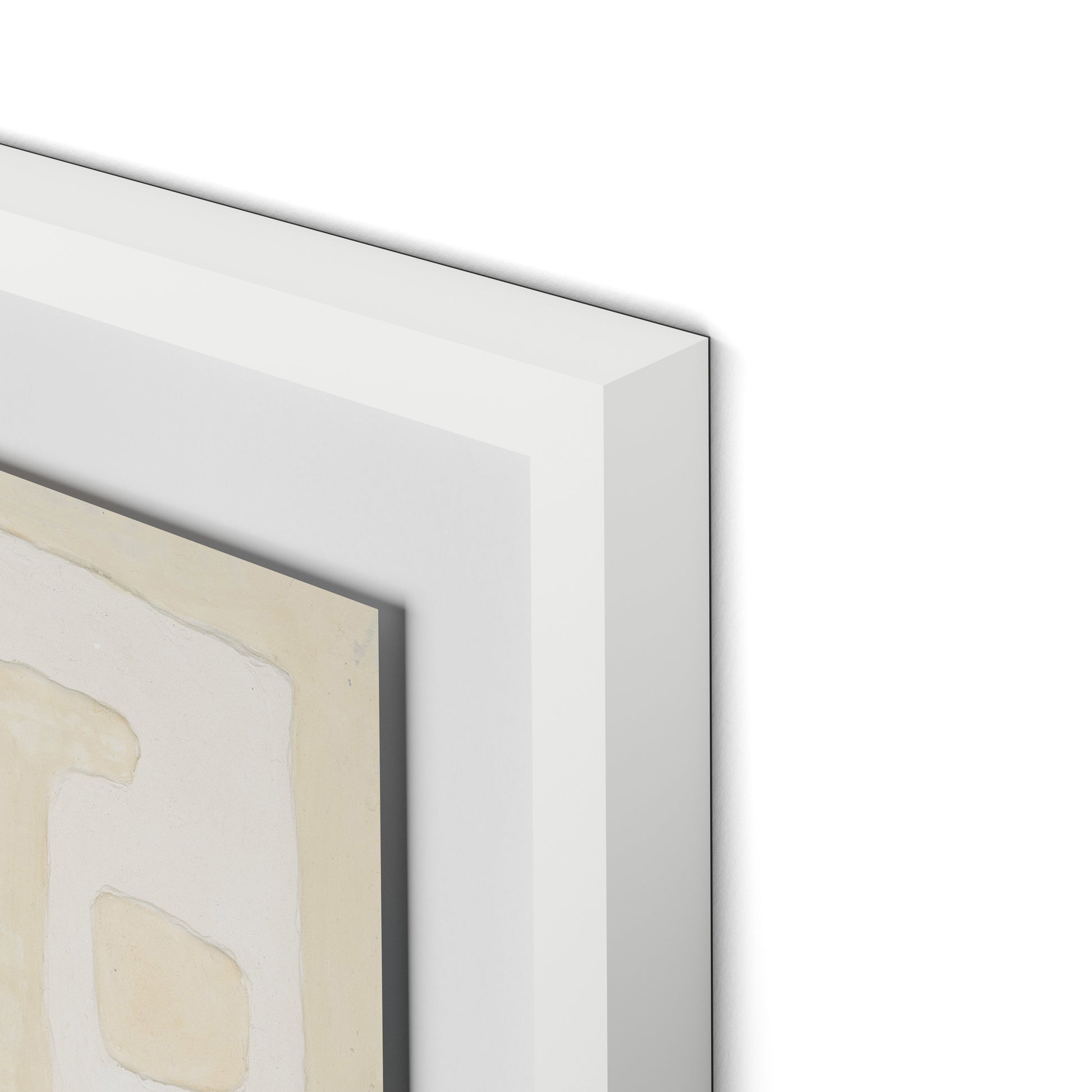 Talisman Framed Paper / 32 x 32 in / White