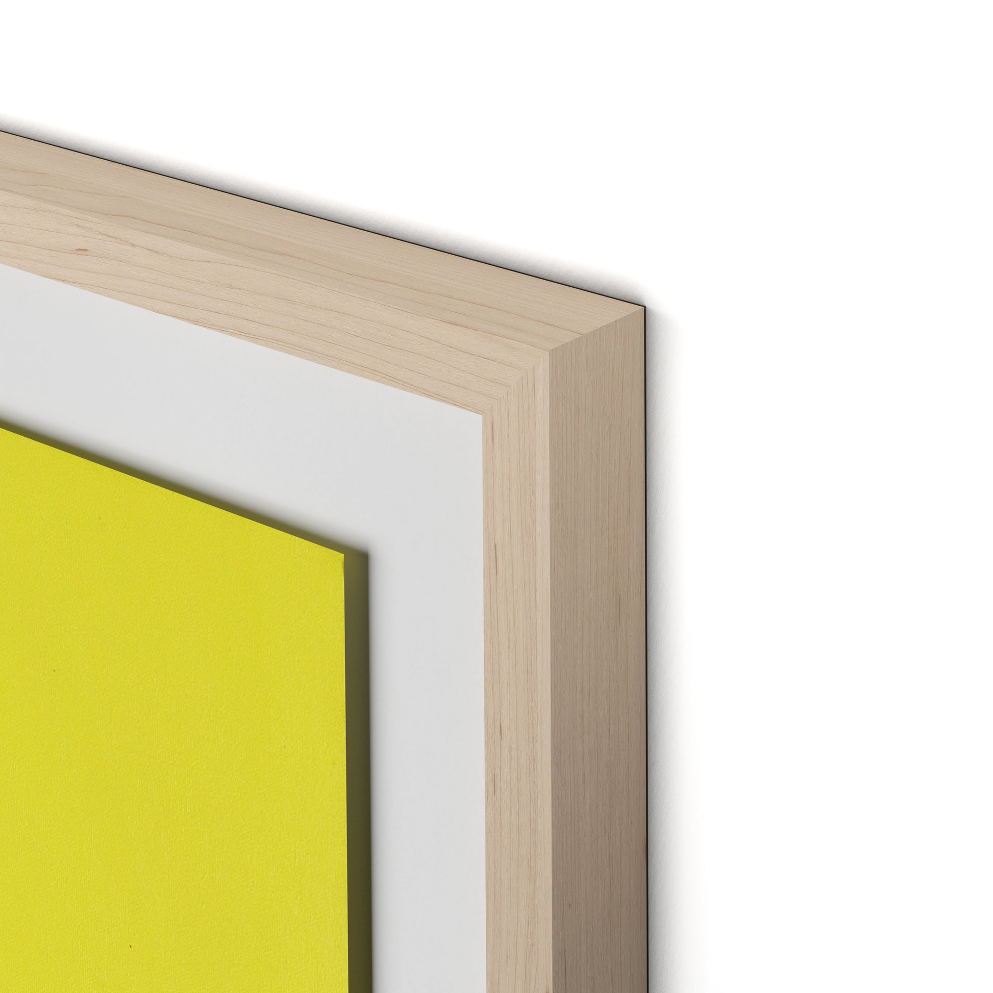 Pila Limon Framed Paper / 32 x 32 in / Natural Maple