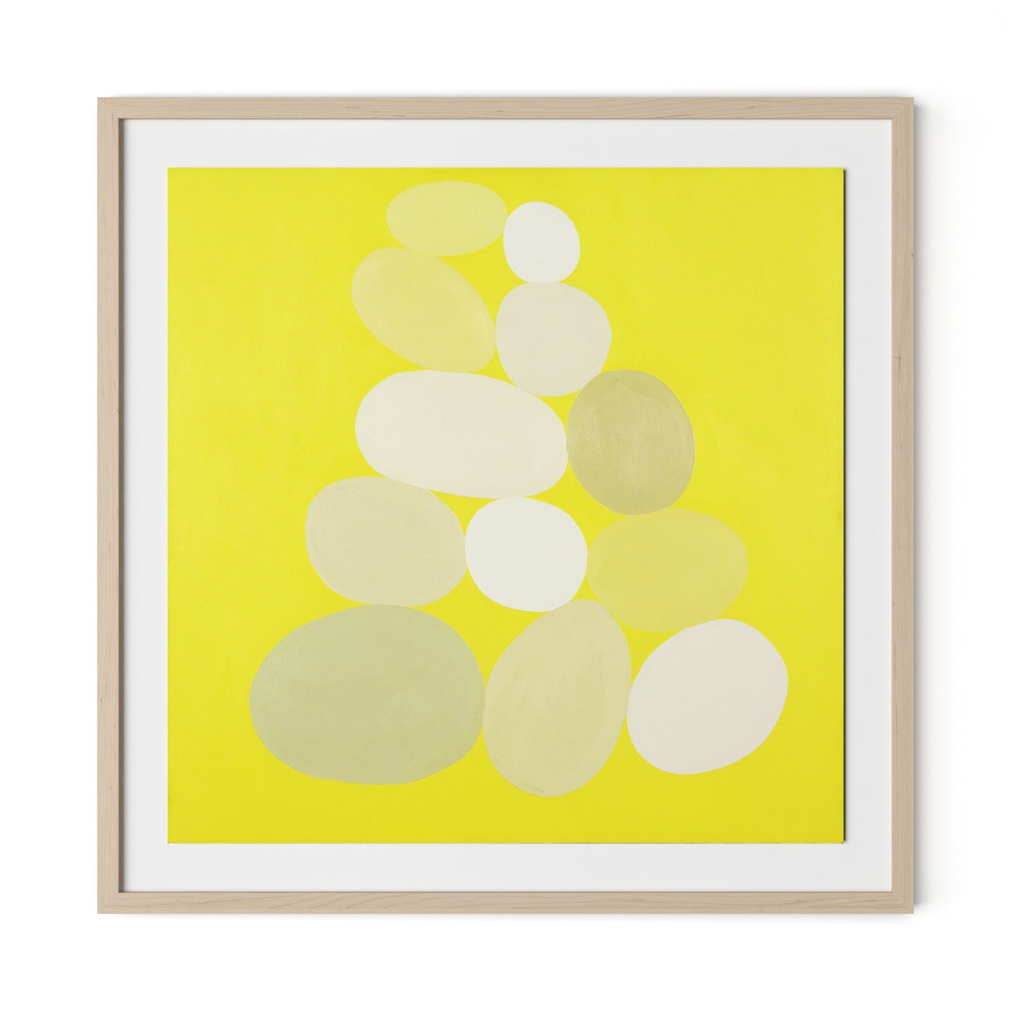 Pila Limon Framed Paper / 32 x 32 in / Natural Maple