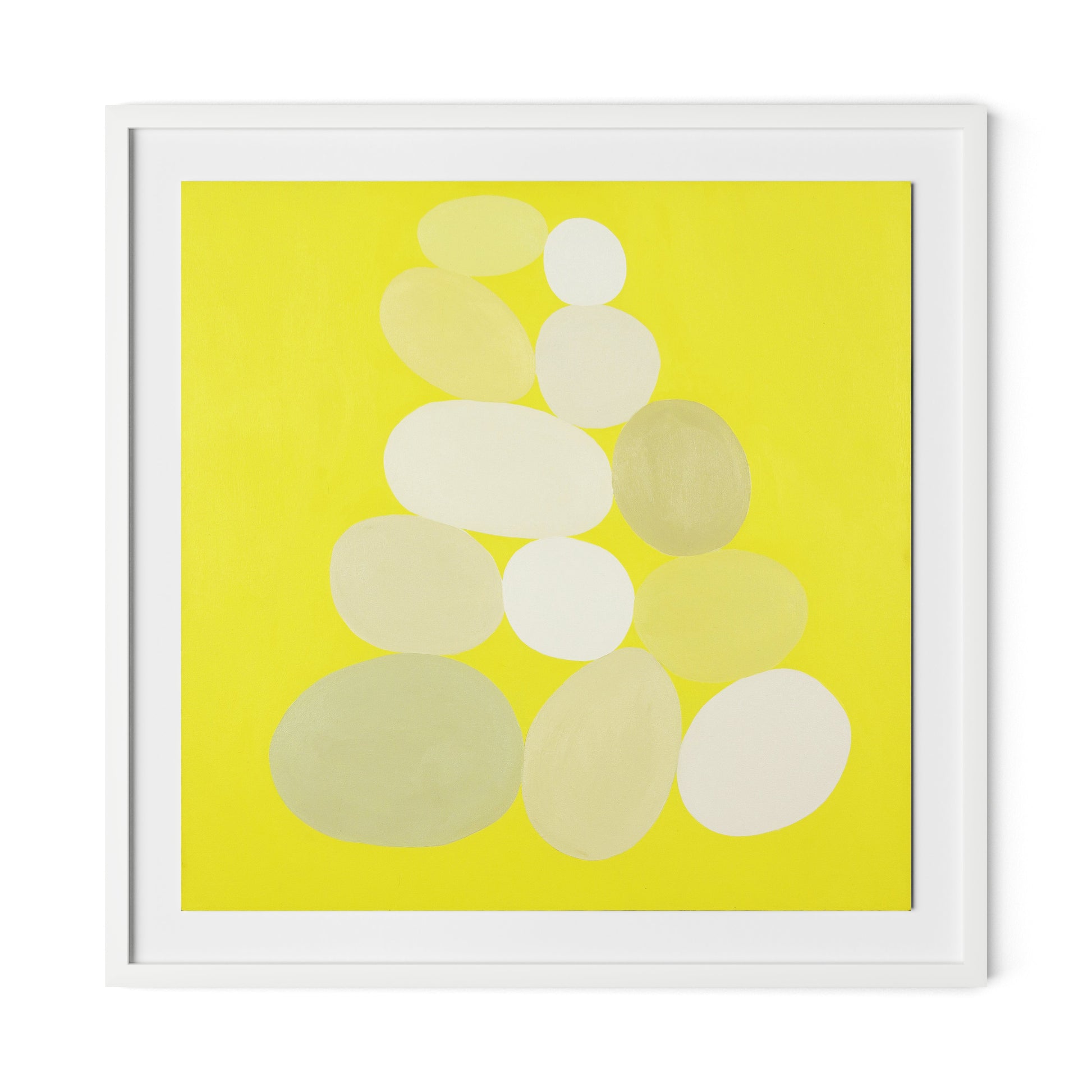 Pila Limon Framed Paper / 32 x 32 in / White