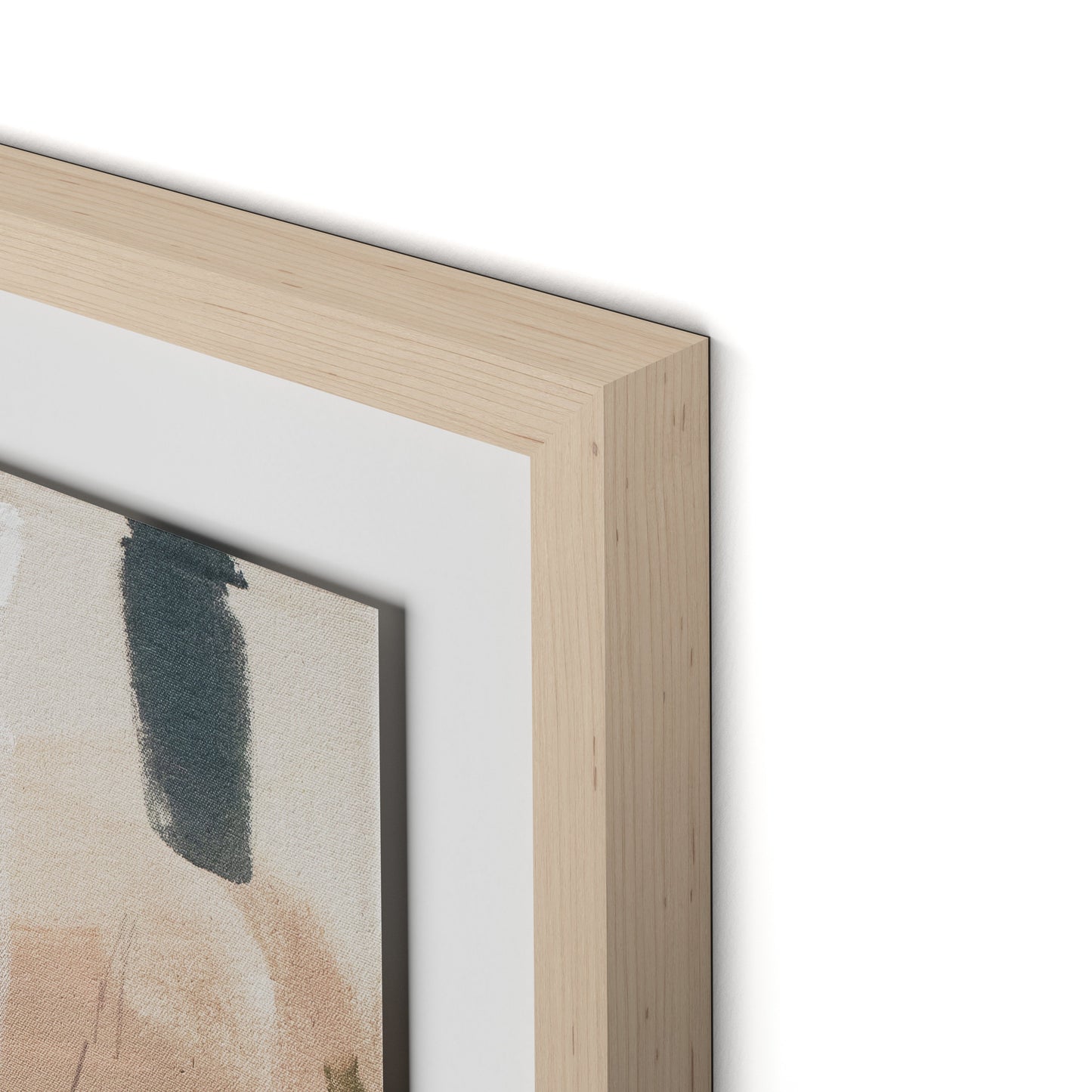 Girls Just Wanna Have Fun Framed Paper / 32 x 32 in / Natural Maple