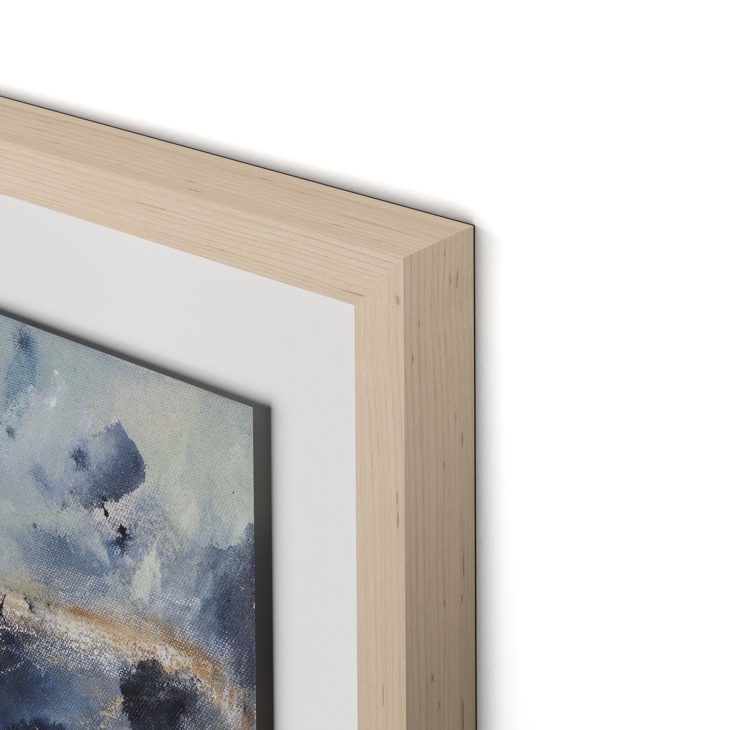 Where The Streets Have No Name Framed Paper / 32 x 32 in / Natural Maple