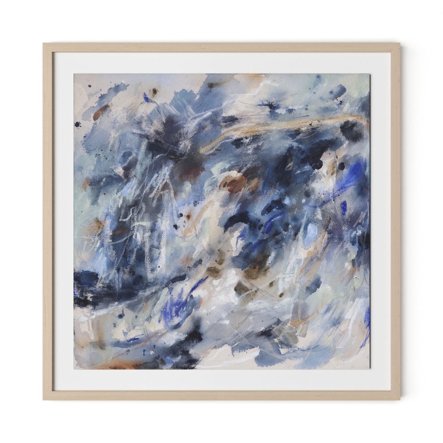 Where The Streets Have No Name Framed Paper / 32 x 32 in / Natural Maple