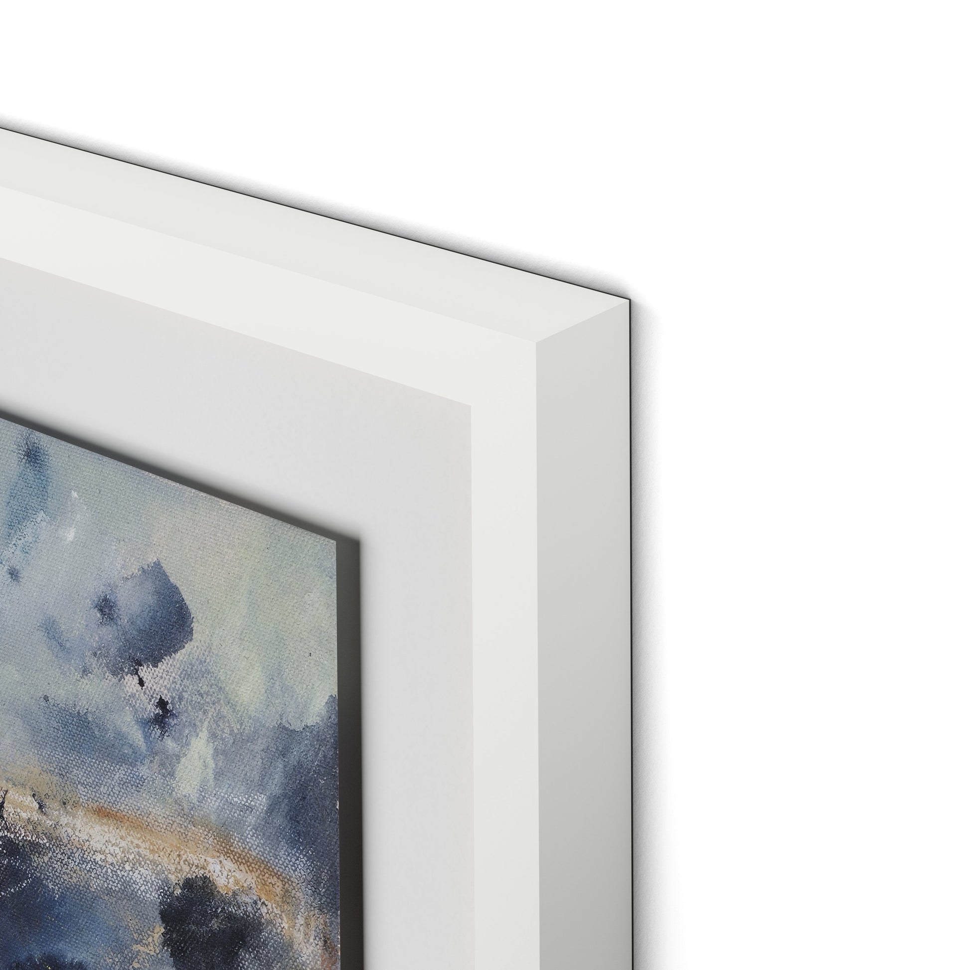 Where The Streets Have No Name Framed Paper / 32 x 32 in / White