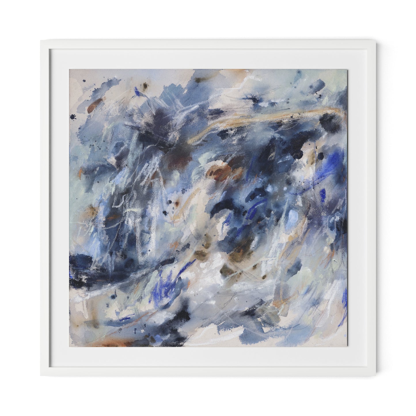 Where The Streets Have No Name Framed Paper / 32 x 32 in / White