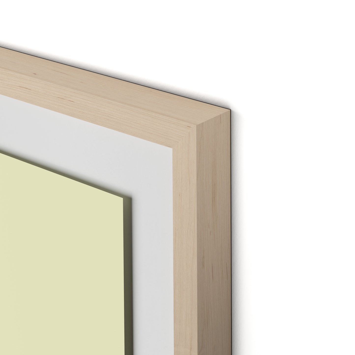 Untitled Box 2 Framed Paper / 32 x 32 in / Natural Maple