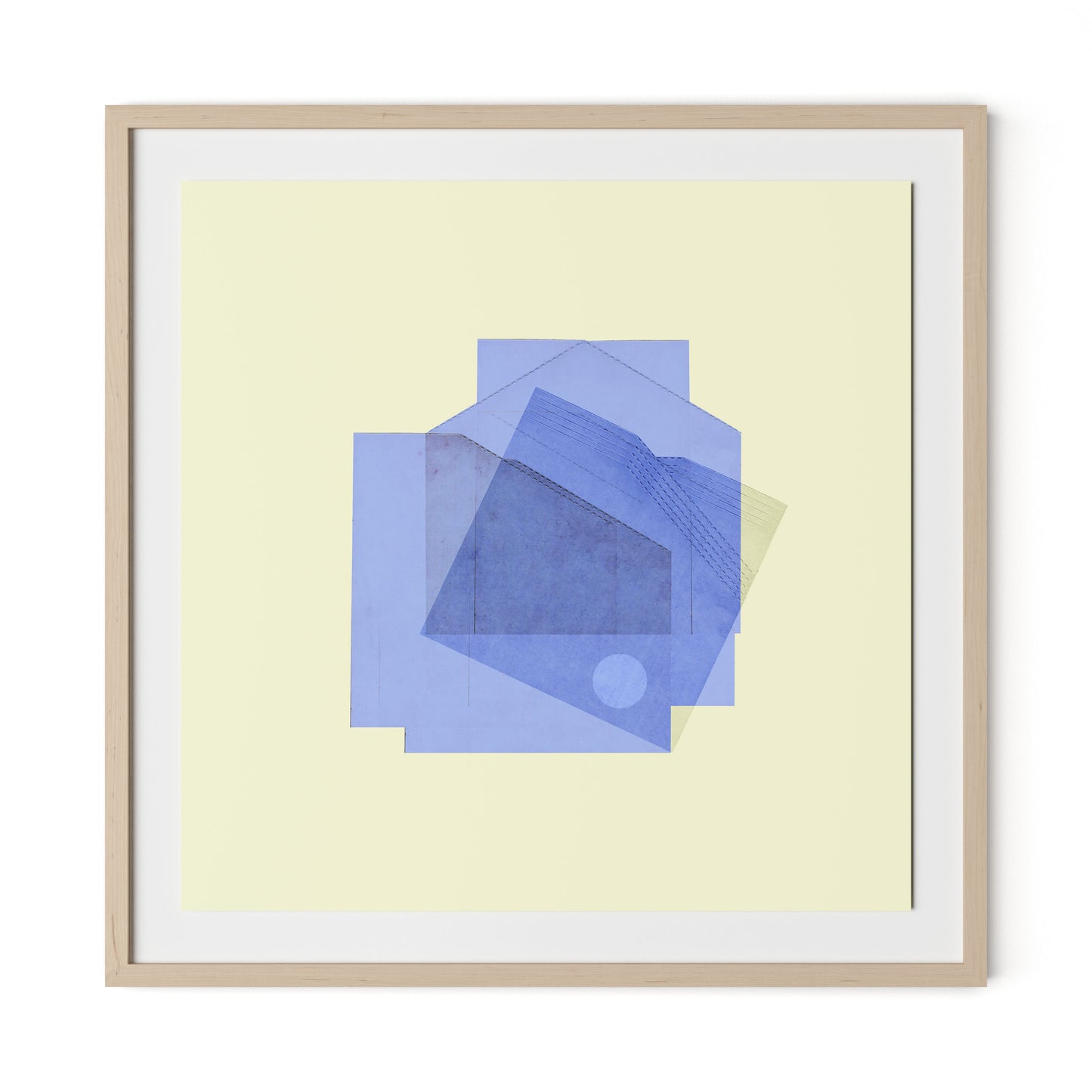 Untitled Box 2 Framed Paper / 32 x 32 in / Natural Maple
