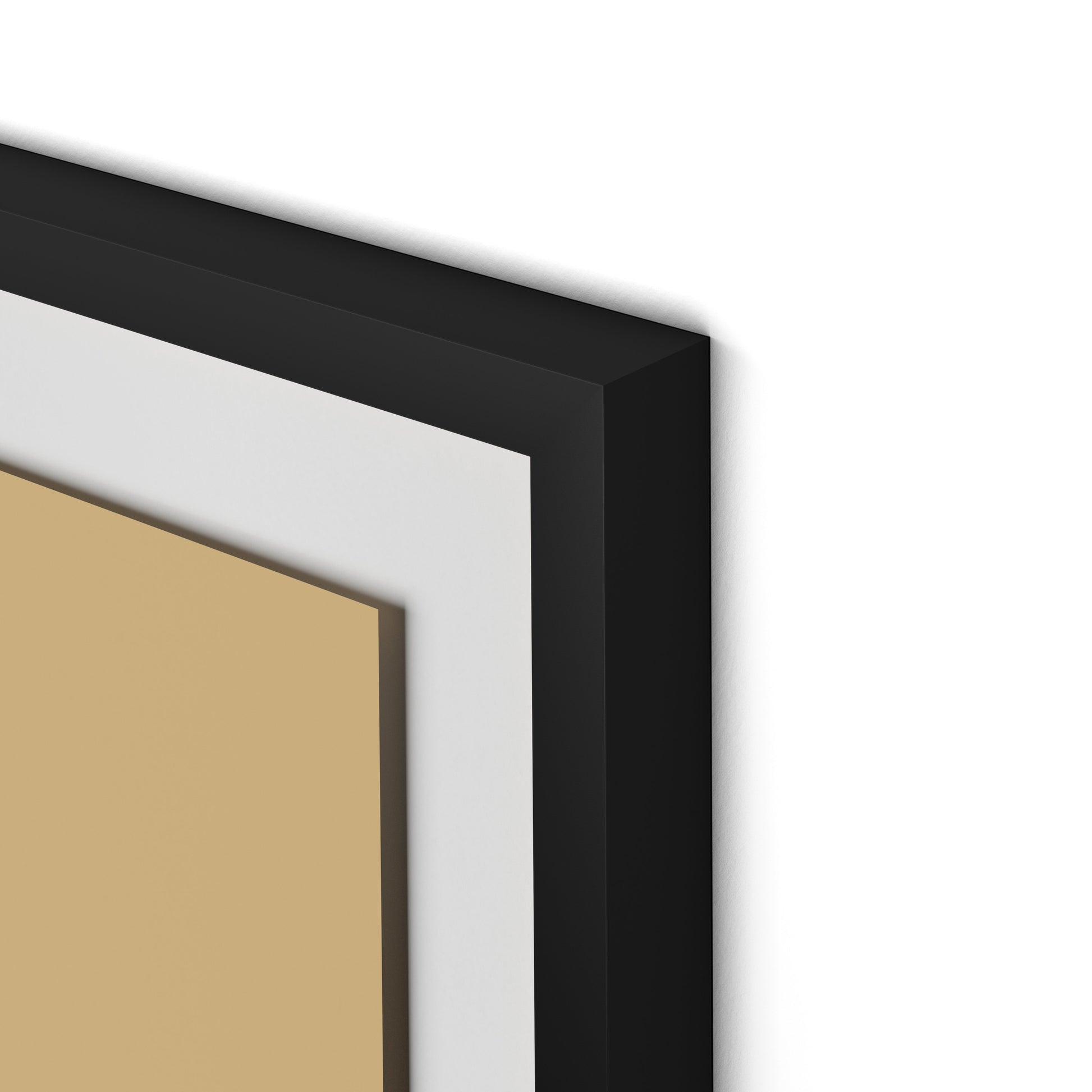 Untitled Box 1 Framed Paper / 32 x 32 in / Black