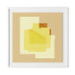 Untitled Box 1 Framed Paper / 32 x 32 in / White