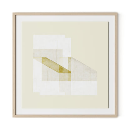 Untitled Box 3 Framed Paper / 32 x 32 in / Natural Maple
