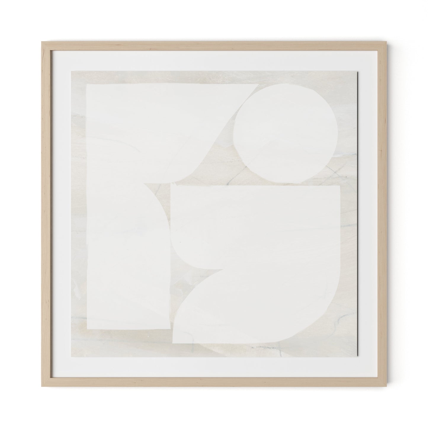Study Framed Paper / 32 x 32 in / Natural Maple