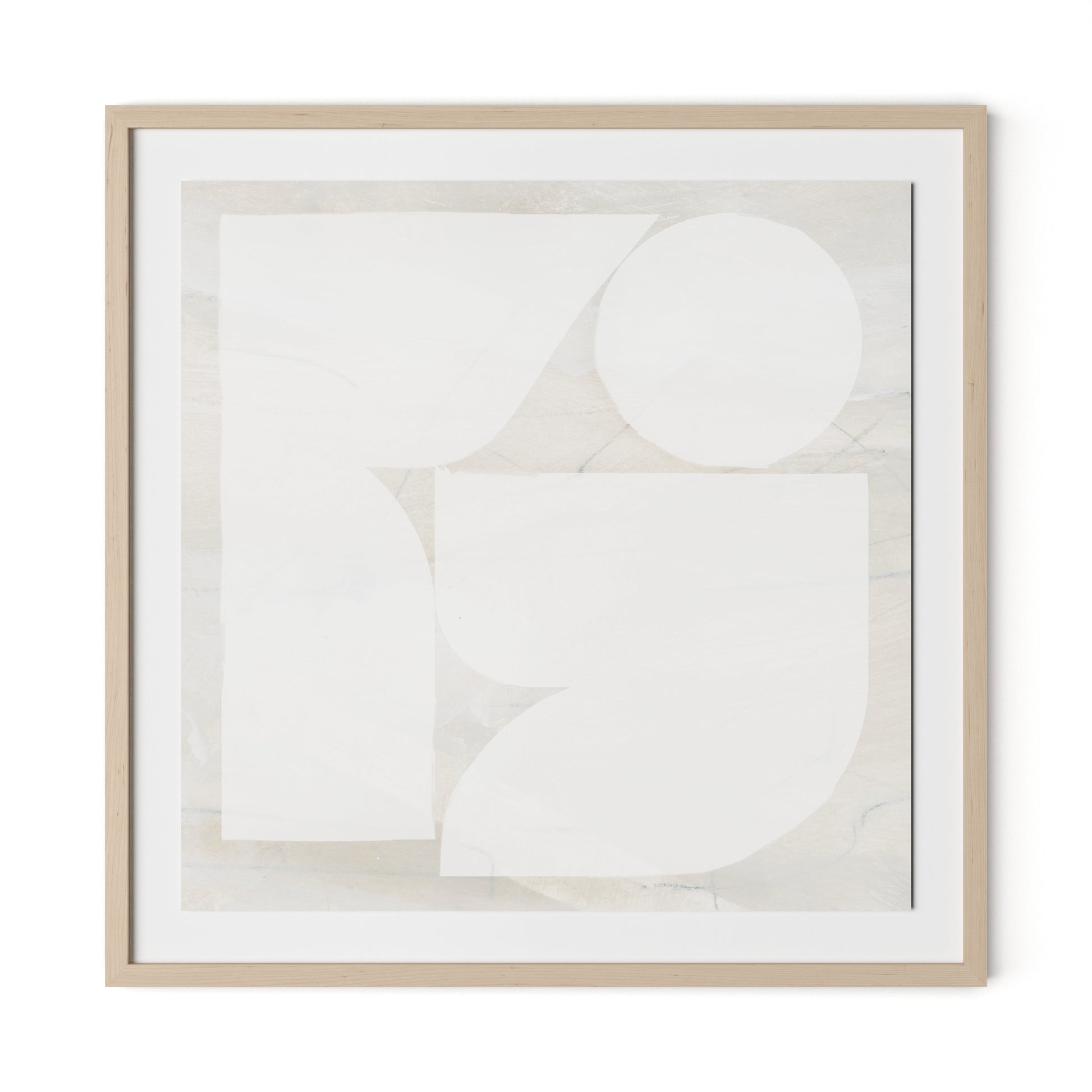 Study Framed Paper / 32 x 32 in / Natural Maple