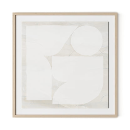 Study Framed Paper / 32 x 32 in / Natural Maple