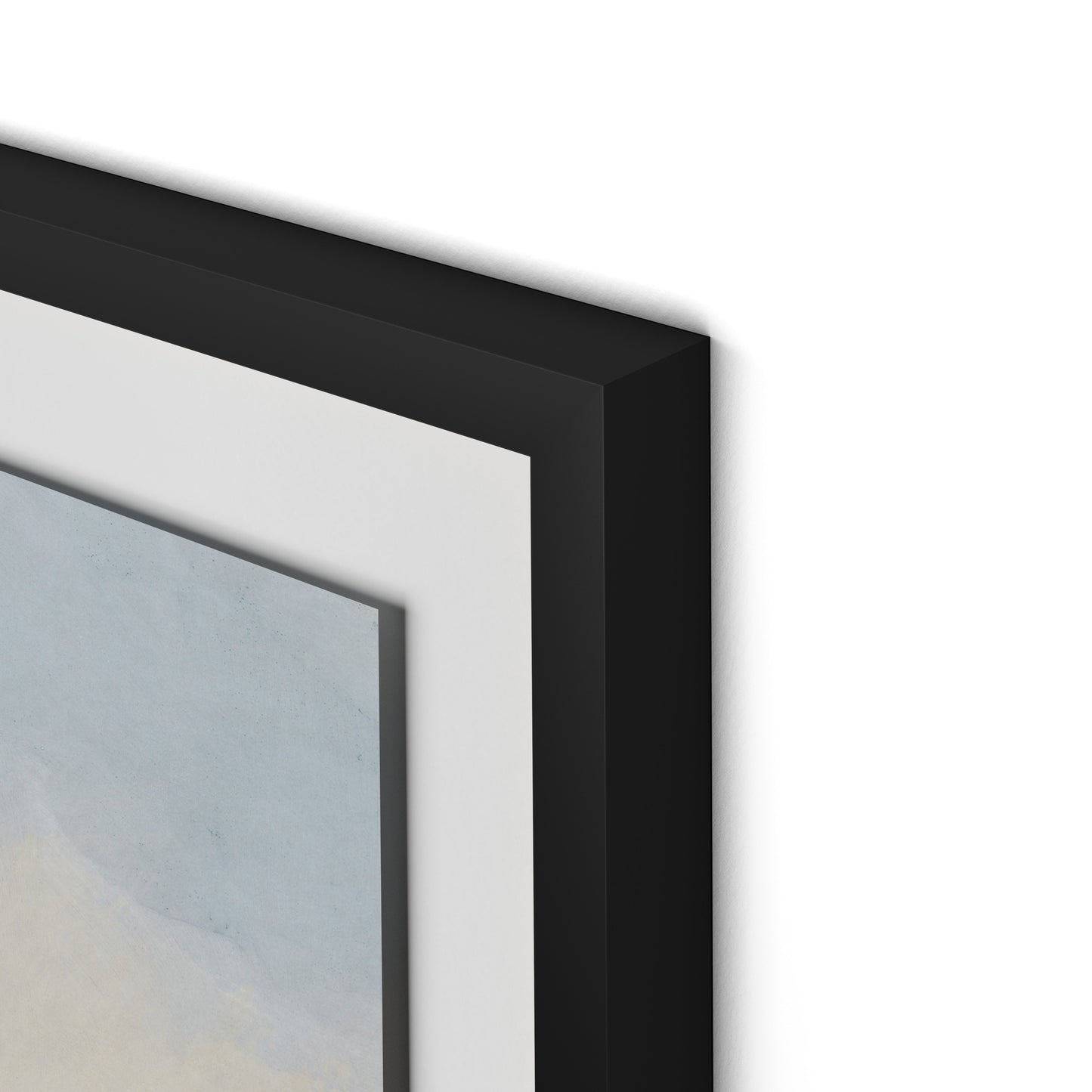 Plowed Field Framed Paper / 32 x 32 in / Black