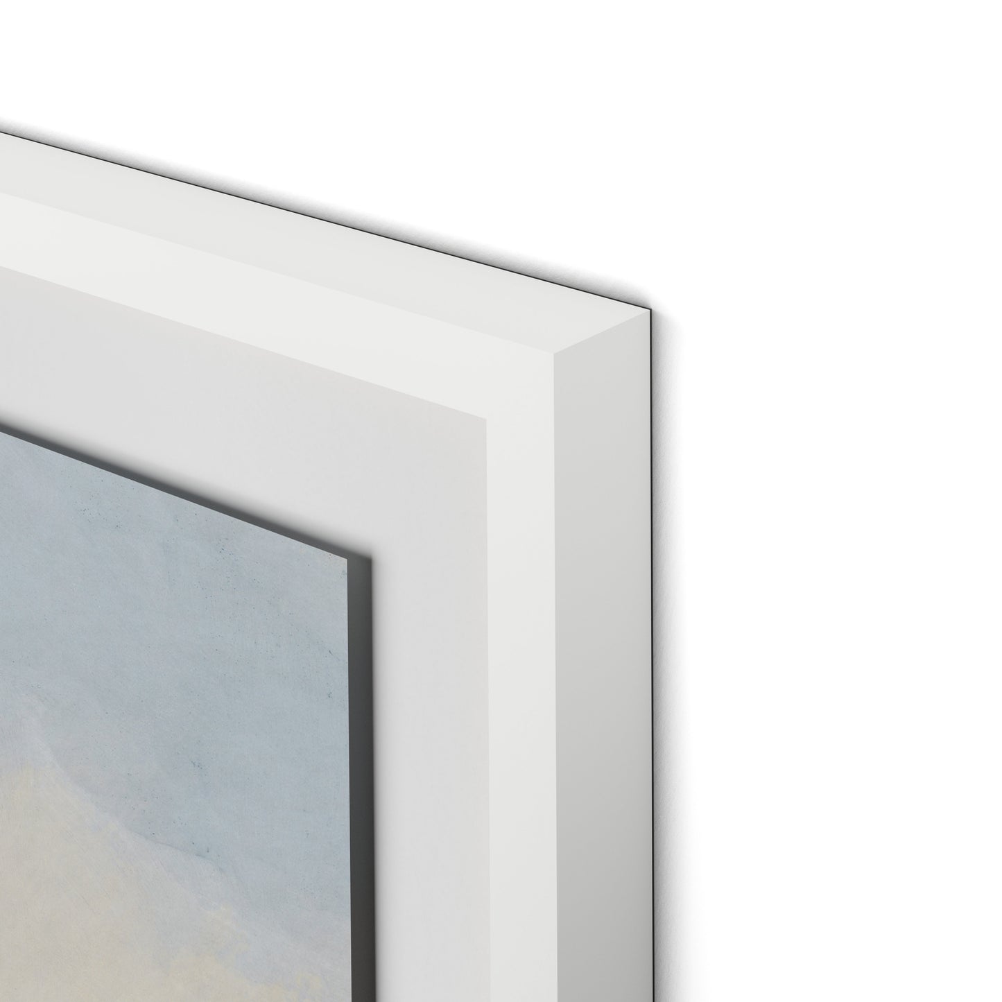 Plowed Field Framed Paper / 32 x 32 in / White