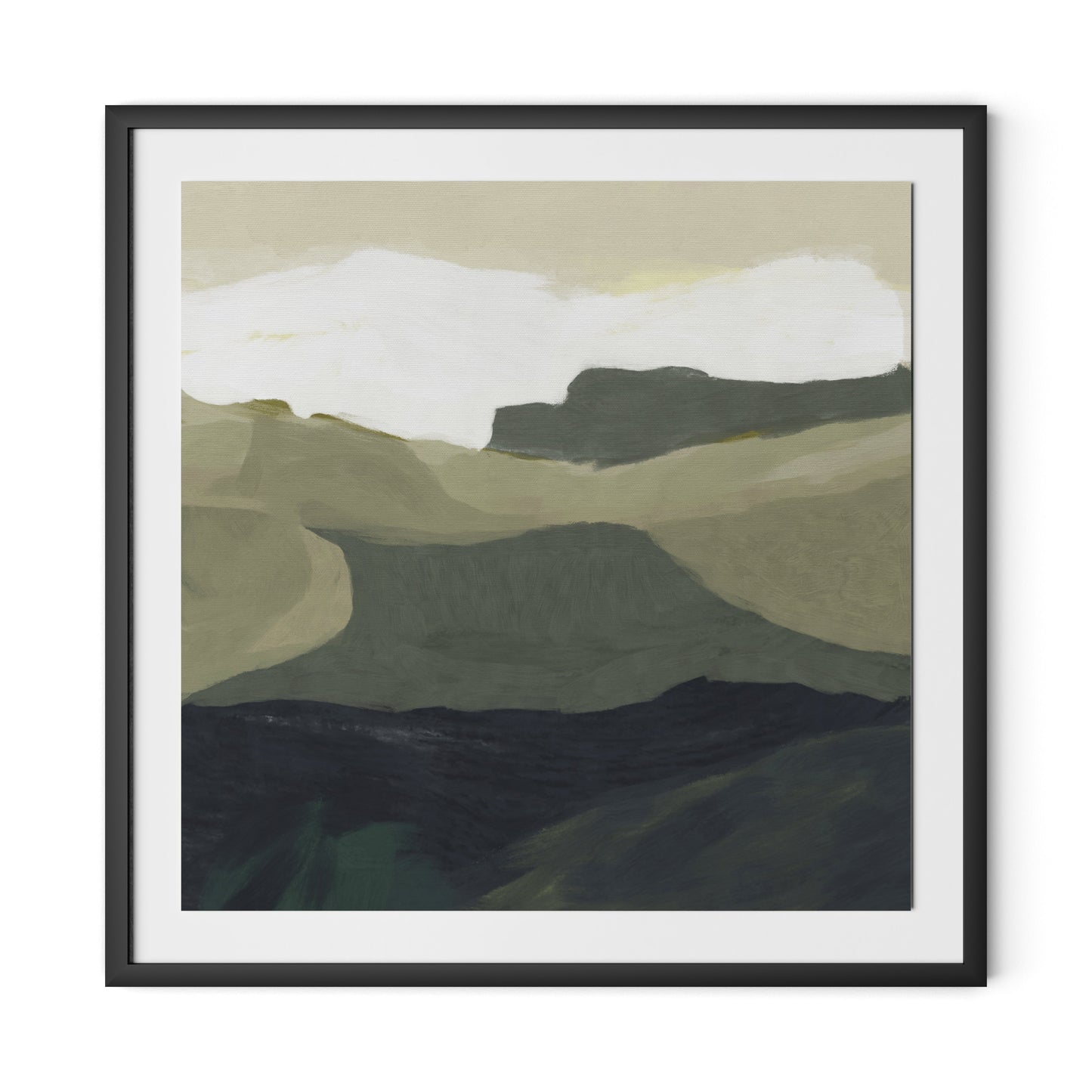 Surrey Framed Paper / 32 x 32 in / Black