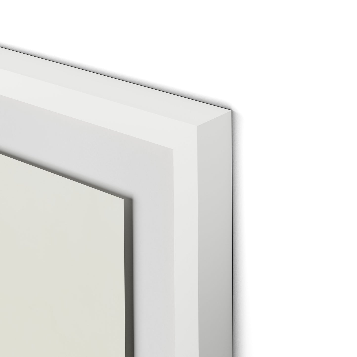 Sea Sage Framed Paper / 32 x 32 in / White