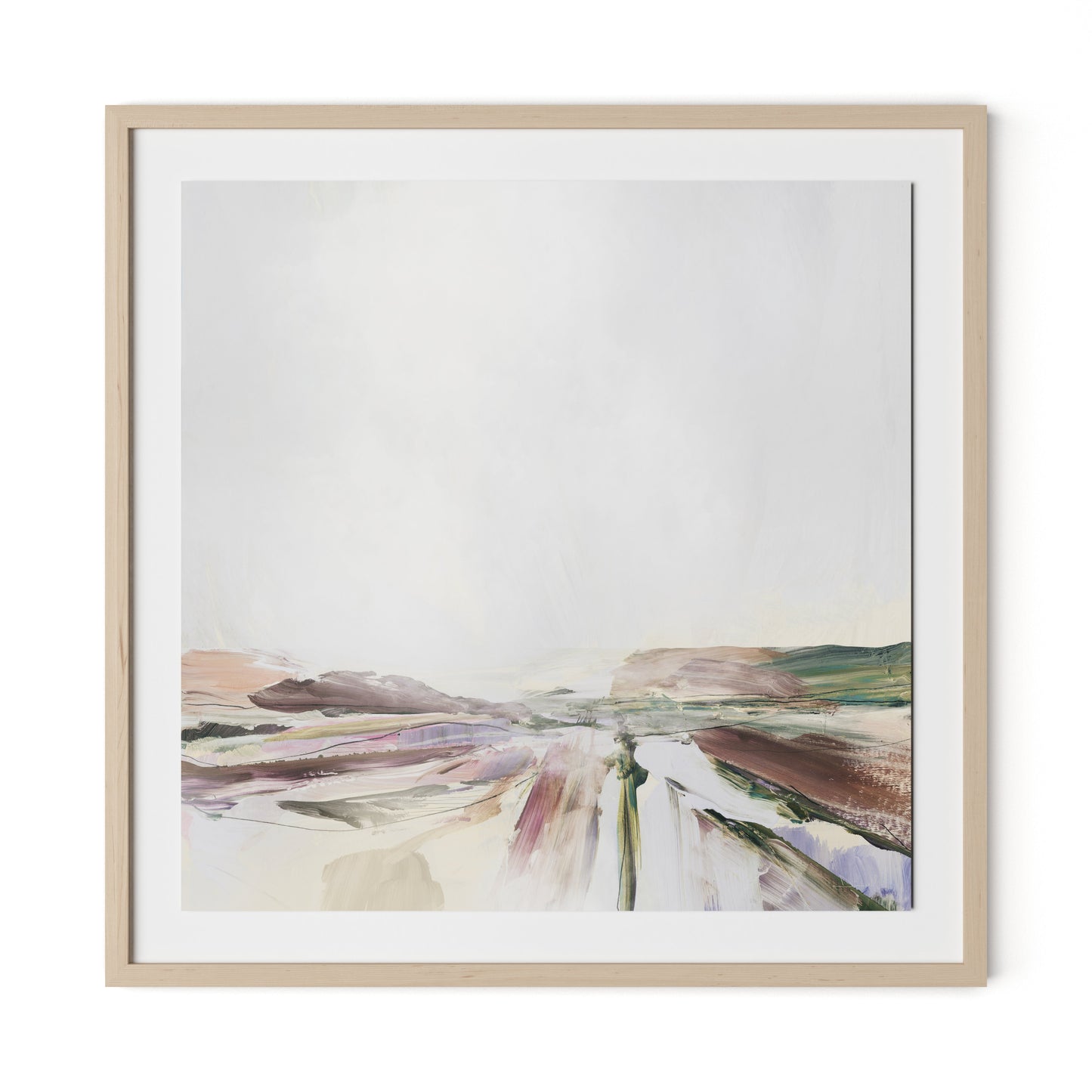 Beauty Framed Paper / 32 x 32 in / Natural Maple