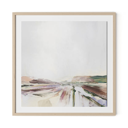 Beauty Framed Paper / 32 x 32 in / Natural Maple