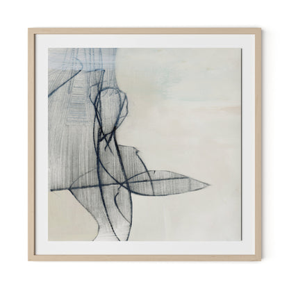 The Way Framed Paper / 32 x 32 in / Natural Maple