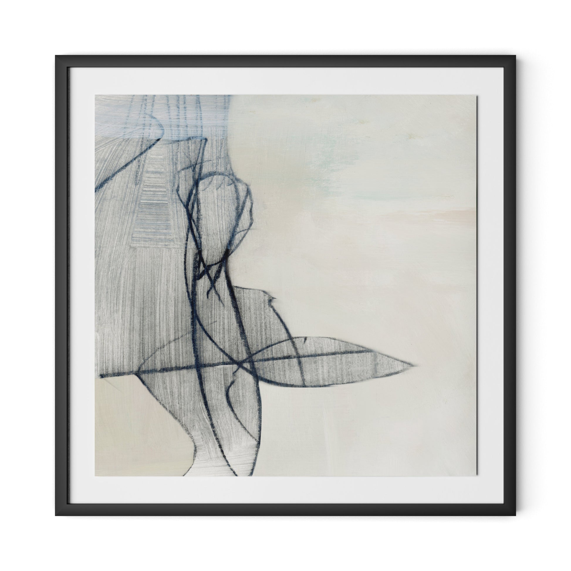 The Way Framed Paper / 32 x 32 in / Black