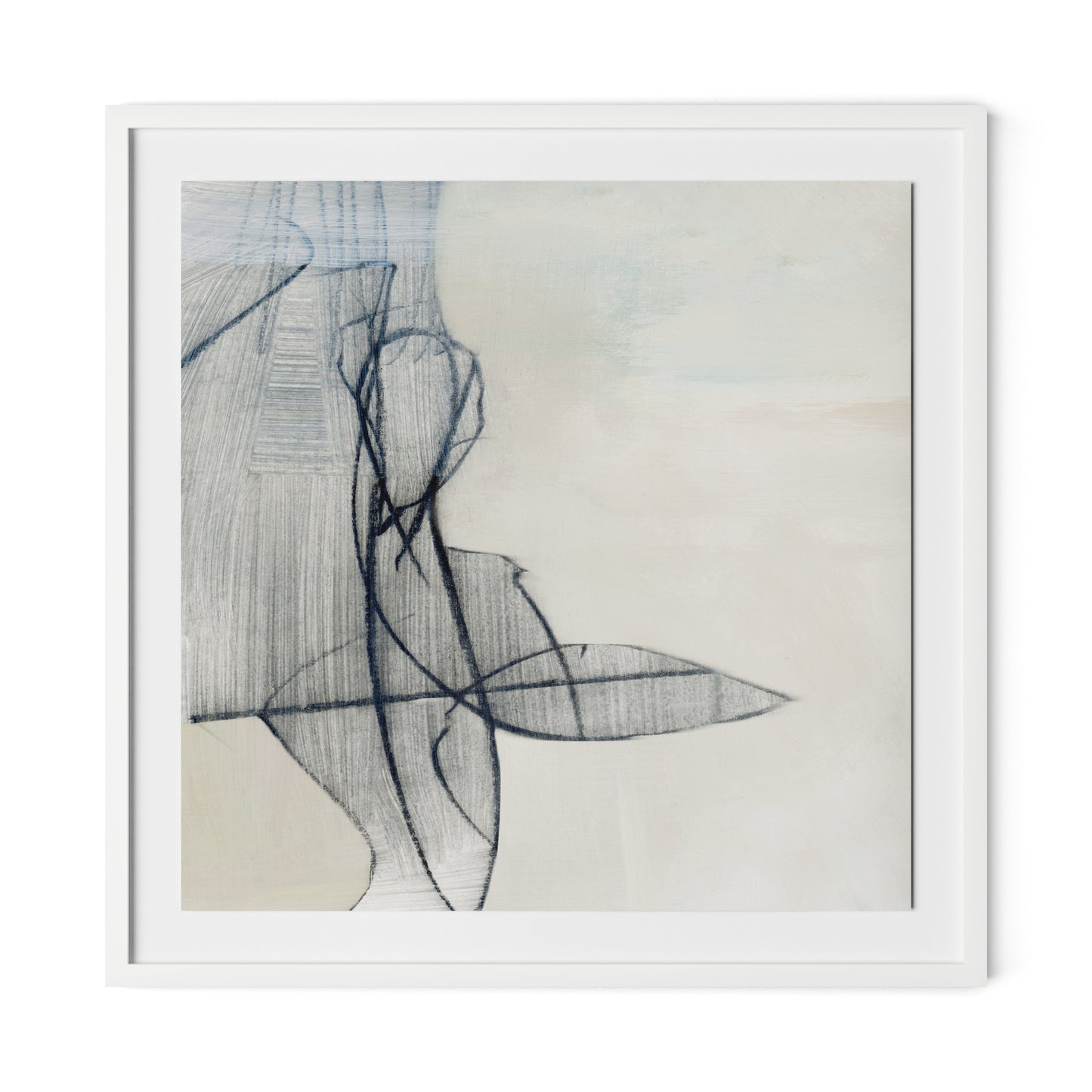 The Way Framed Paper / 32 x 32 in / White