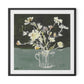 White Blooms Framed Paper / 32 x 32 in / Black