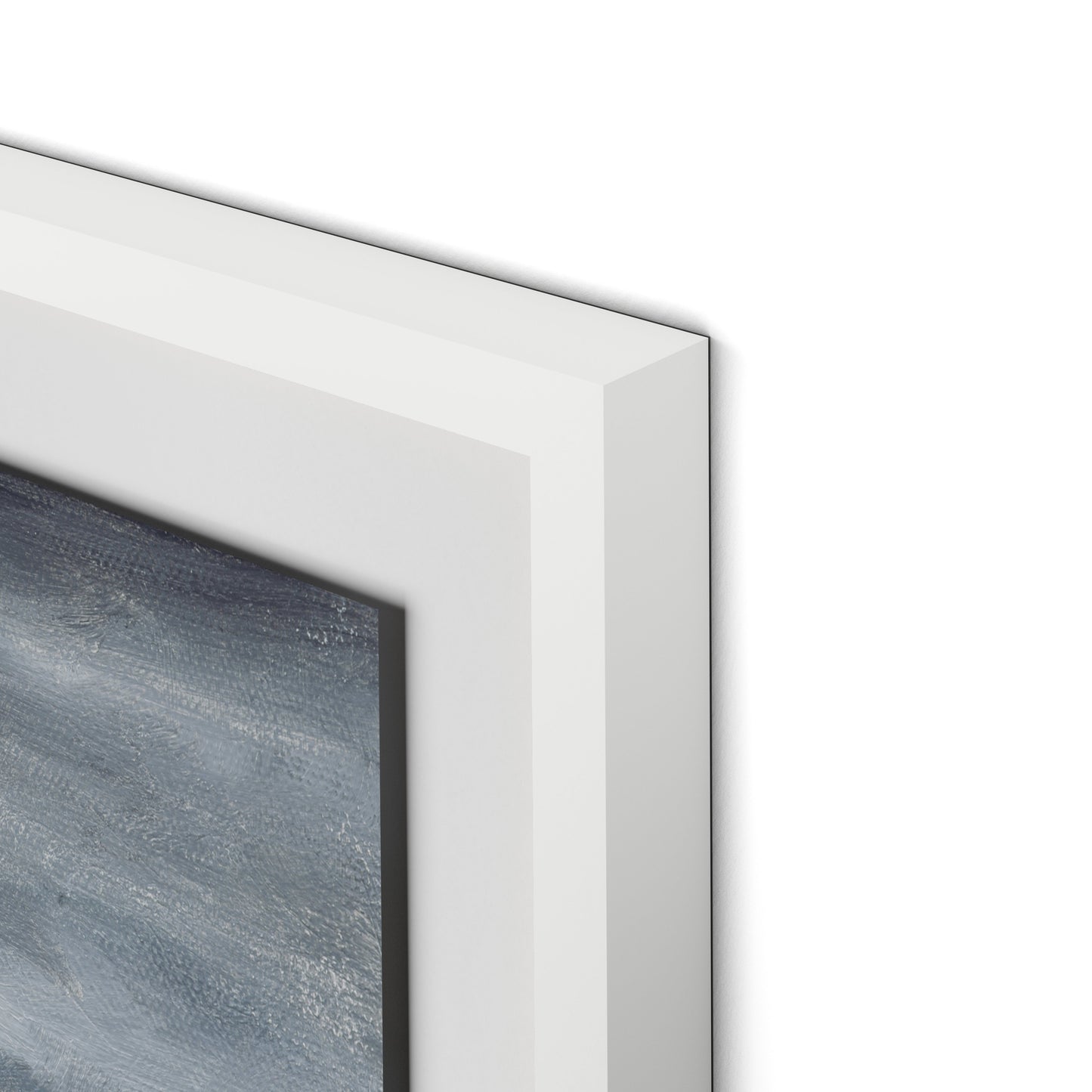 Open Seas Framed Paper / 32 x 32 in / White