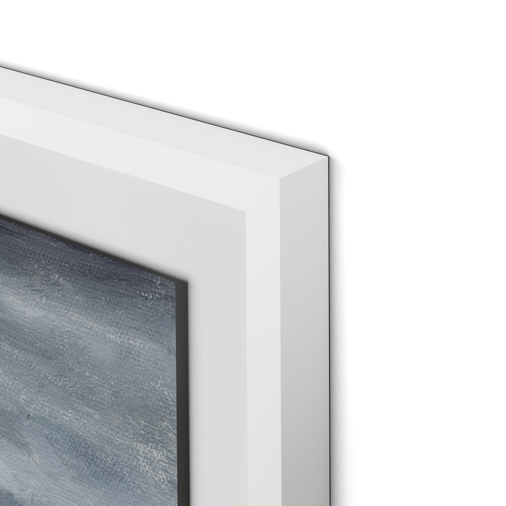 Open Seas Framed Paper / 32 x 32 in / White