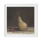 Pear I Framed Paper / 32 x 32 in / White