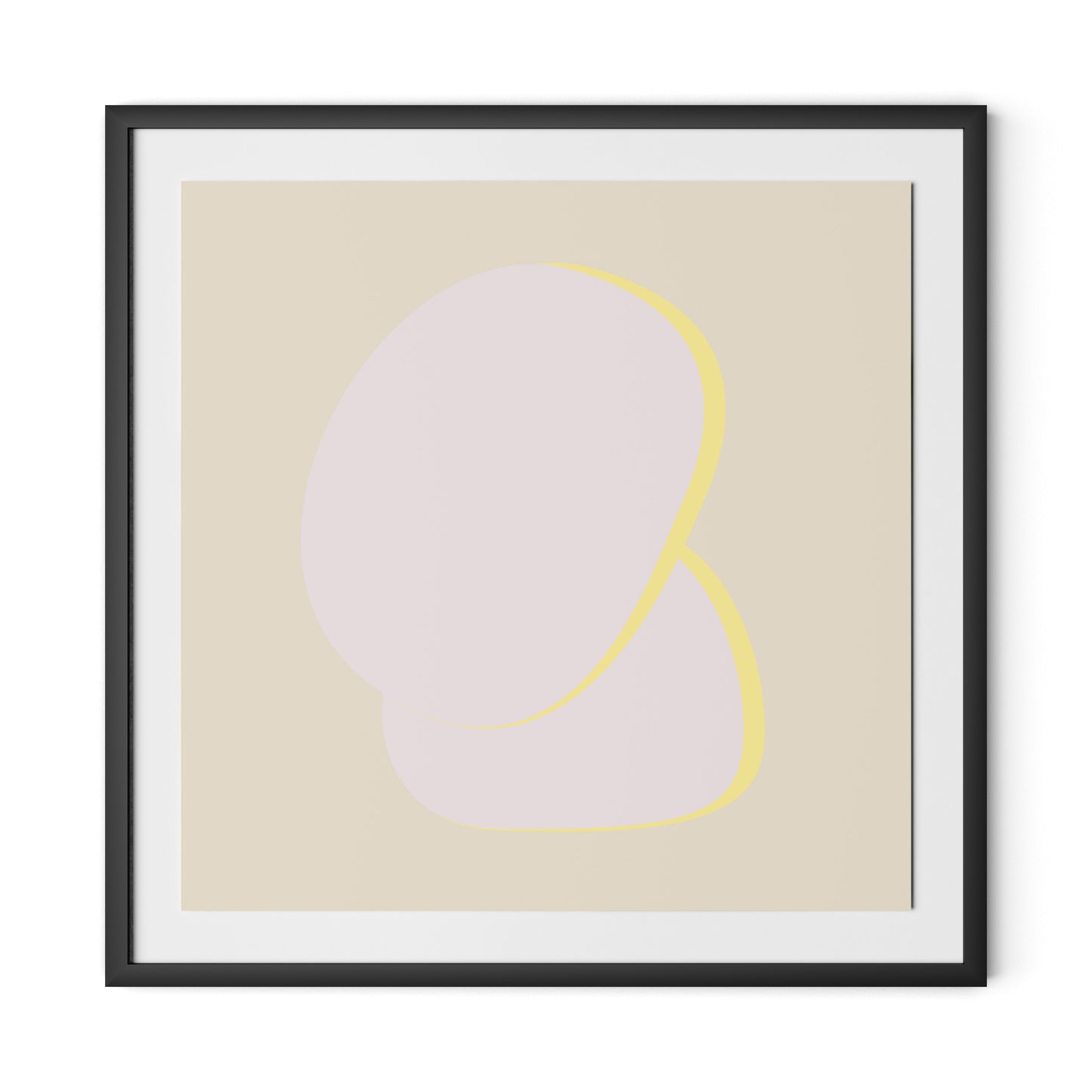 Stones 2 - Recolor 2 Framed Paper / 32 x 32 in / Black