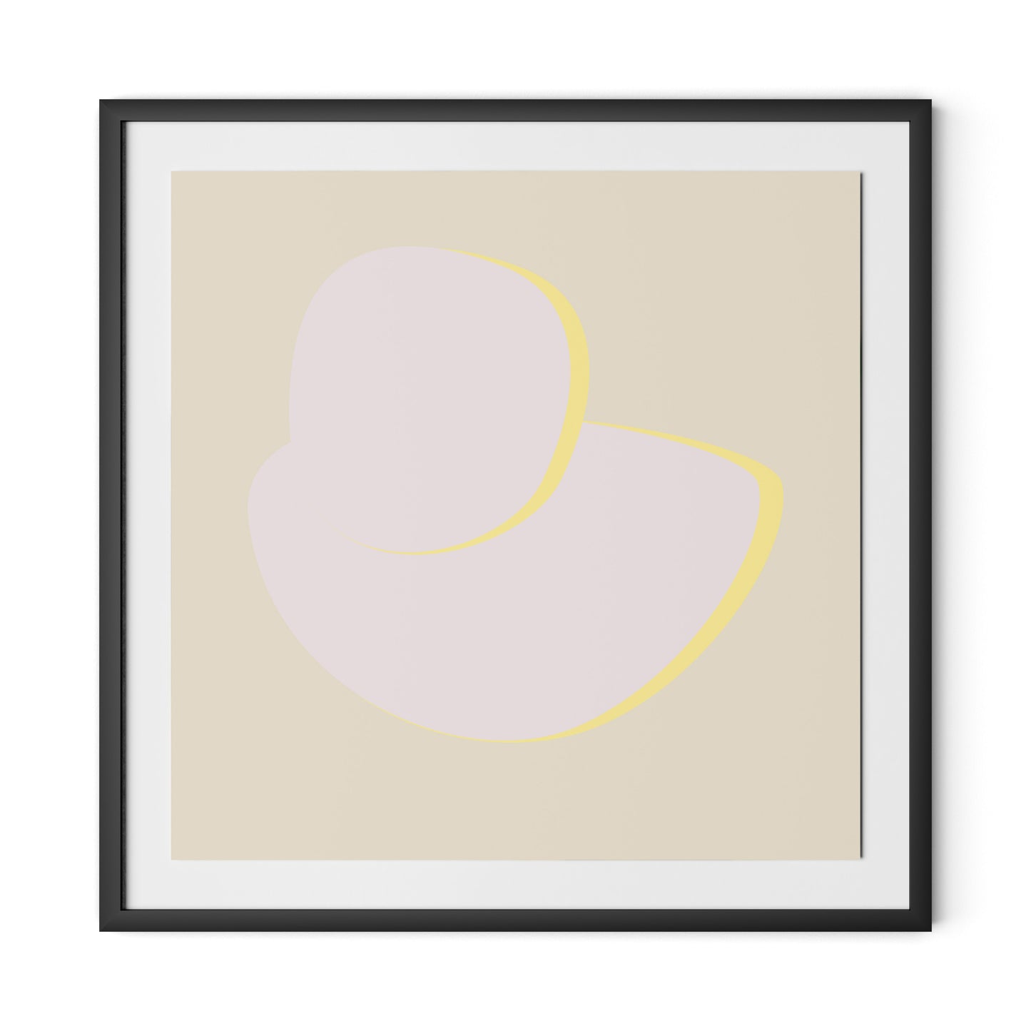 Stones E - Recolor 2 Framed Paper / 32 x 32 in / Black