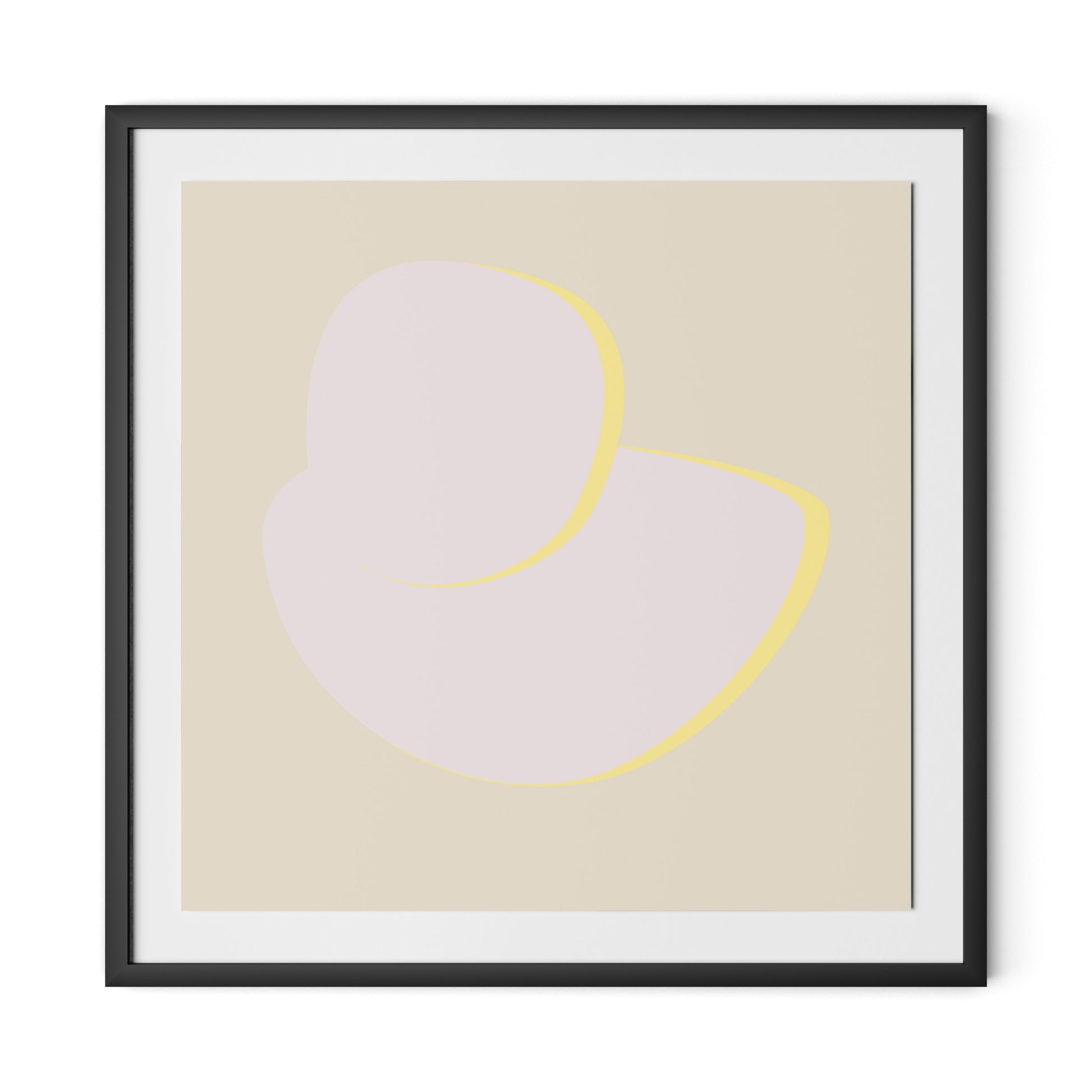Stones E - Recolor 2 Framed Paper / 32 x 32 in / Black